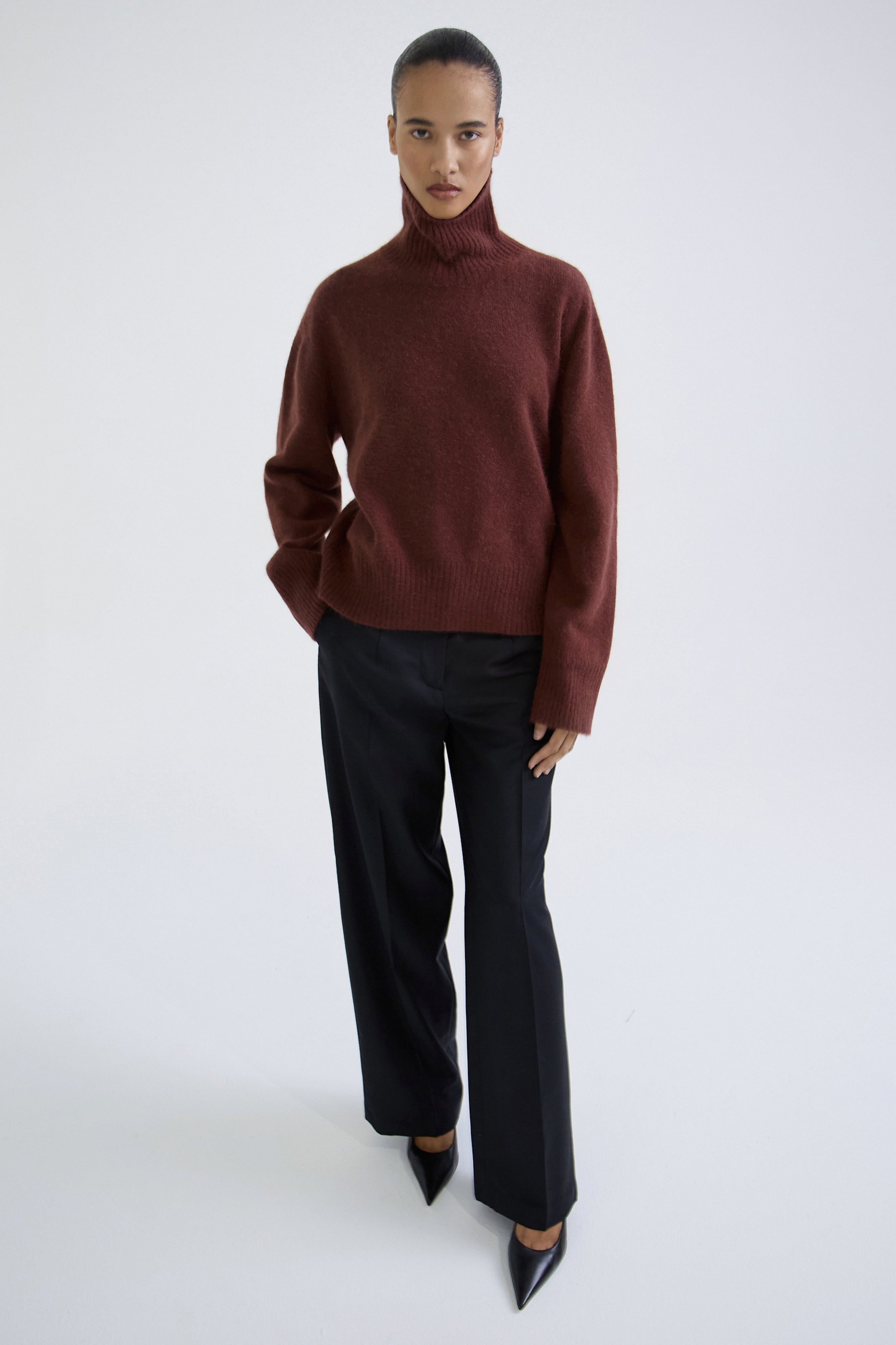 "Touch" fox fur sweater