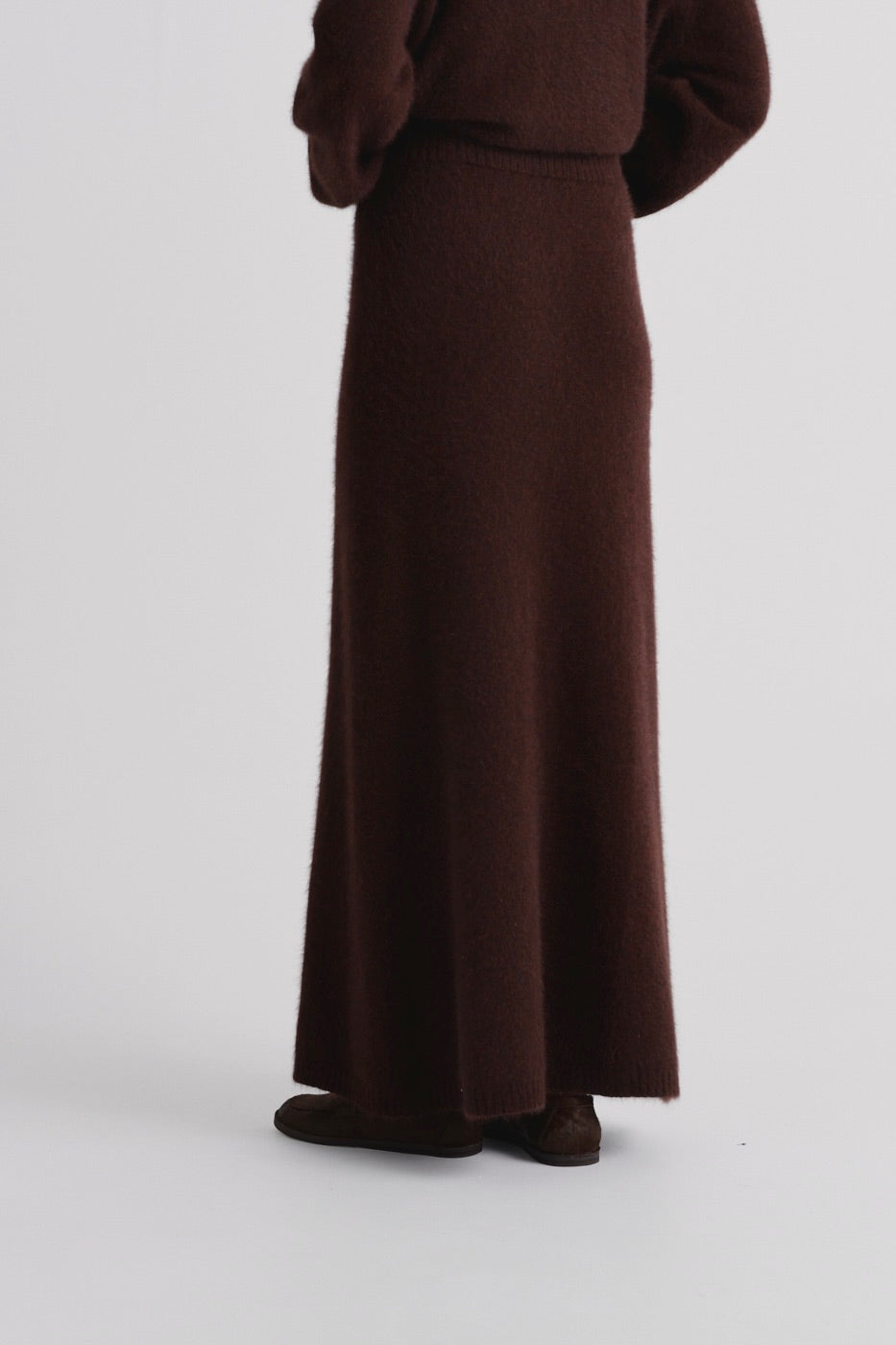 Fox Down Maxi Skirt