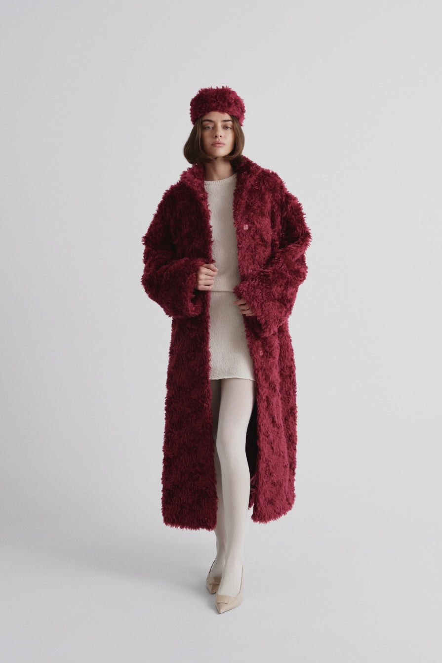 Warm mohair coat