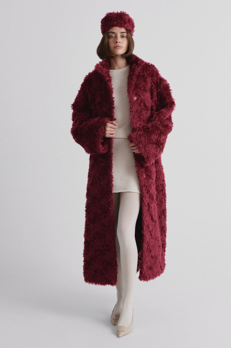 Warm mohair coat
