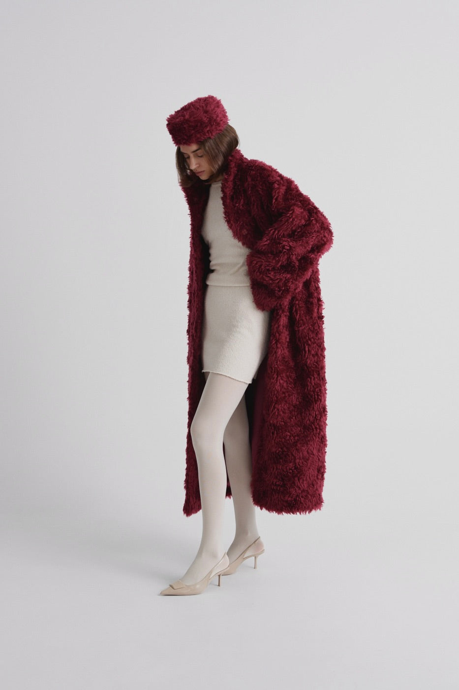 Warm mohair coat