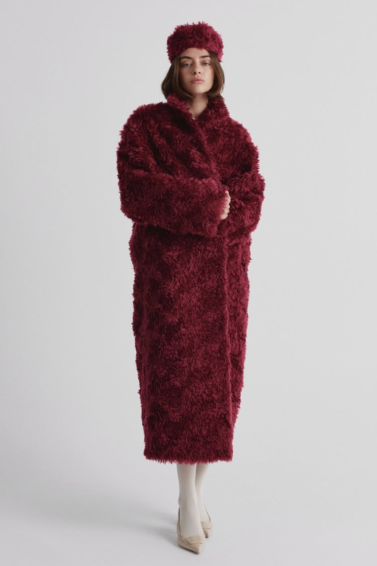 Warm mohair coat