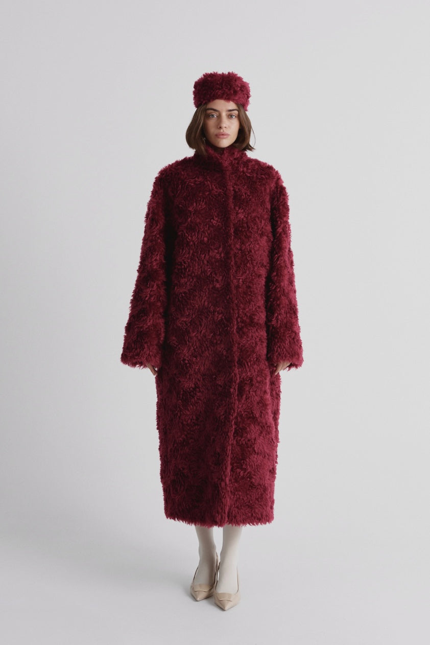 Warm mohair coat