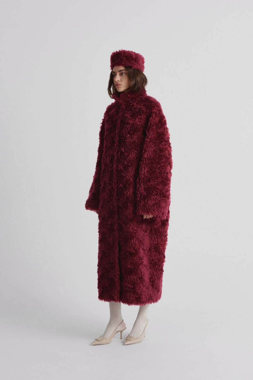 Warm mohair coat