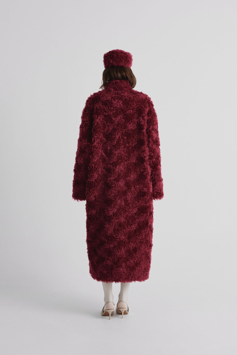 Warm mohair coat