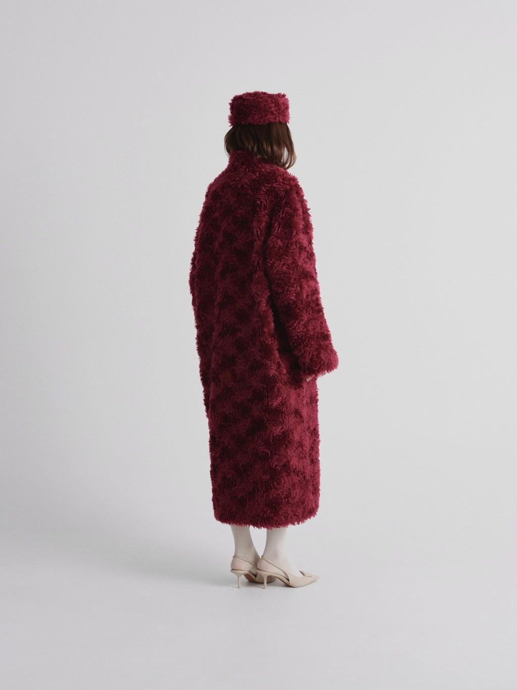 Mohair pillbox hat