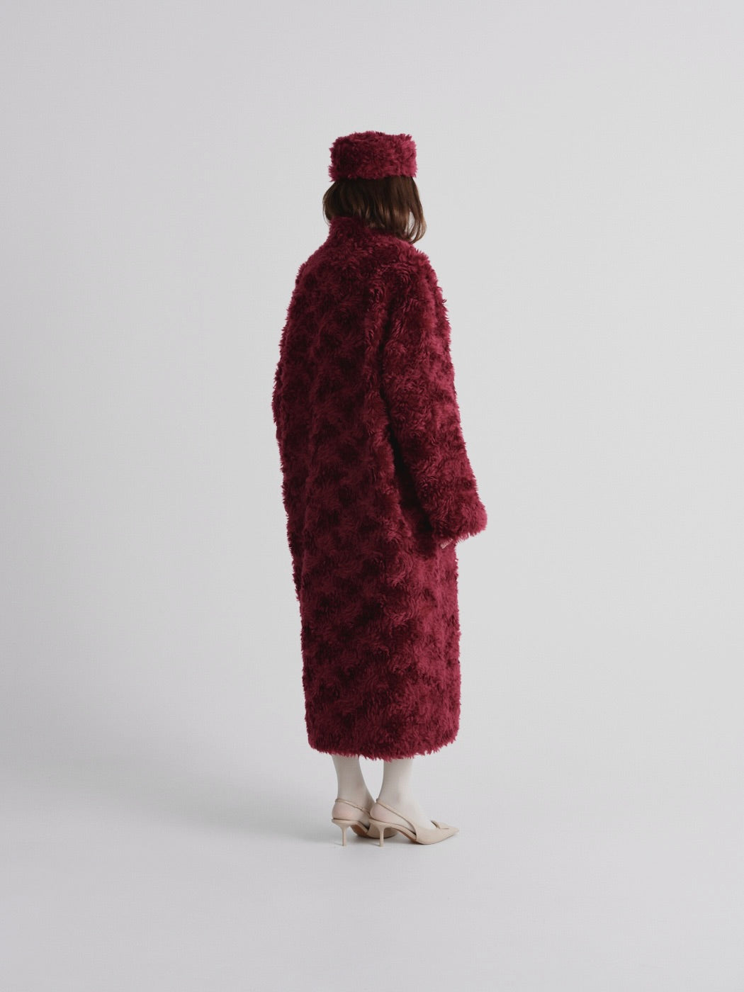 Mohair pillbox hat