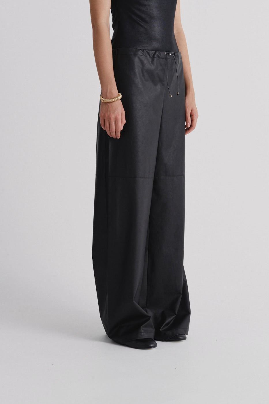 Eco-leather trousers