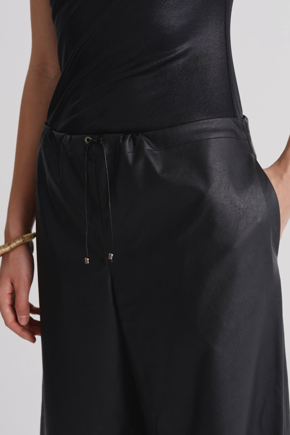 Eco-leather trousers