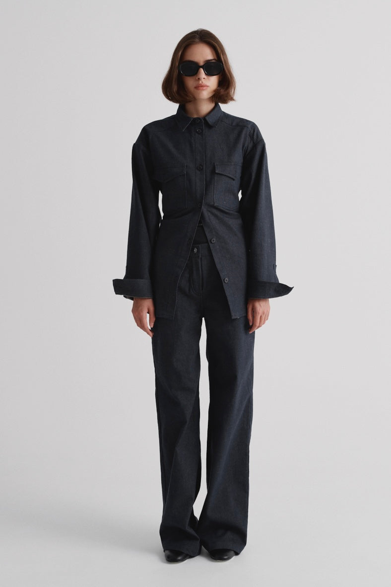 Transformer Shirt in Italian Denim ‘All-or-Nothing’