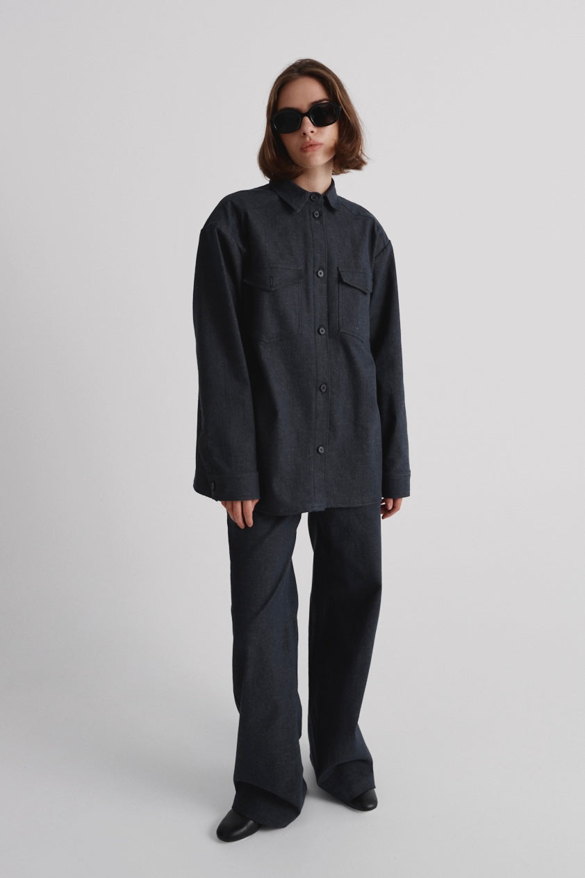 Transformer Shirt in Italian Denim ‘All-or-Nothing’