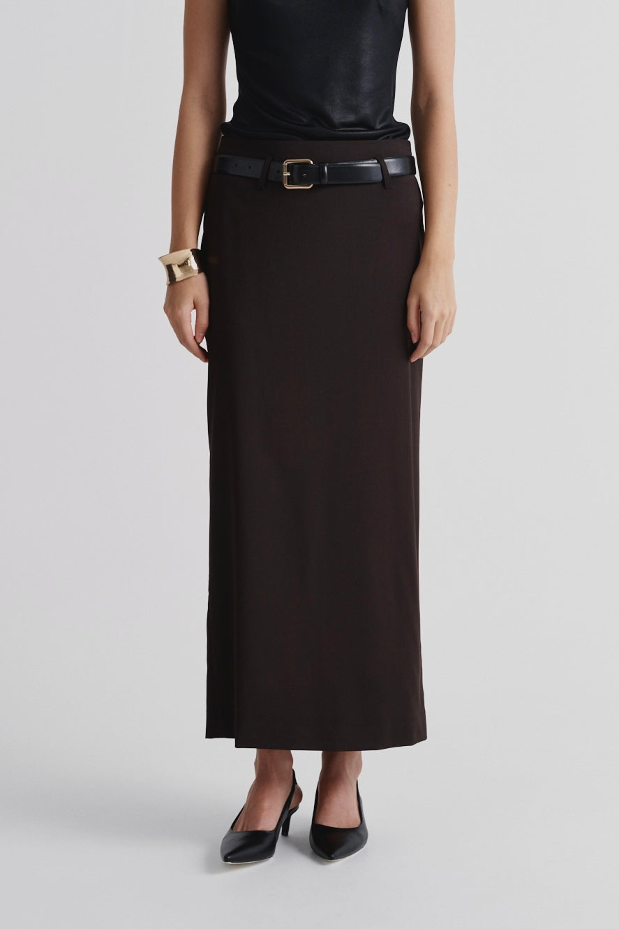 Maxi Skirt Made of Italian Wool