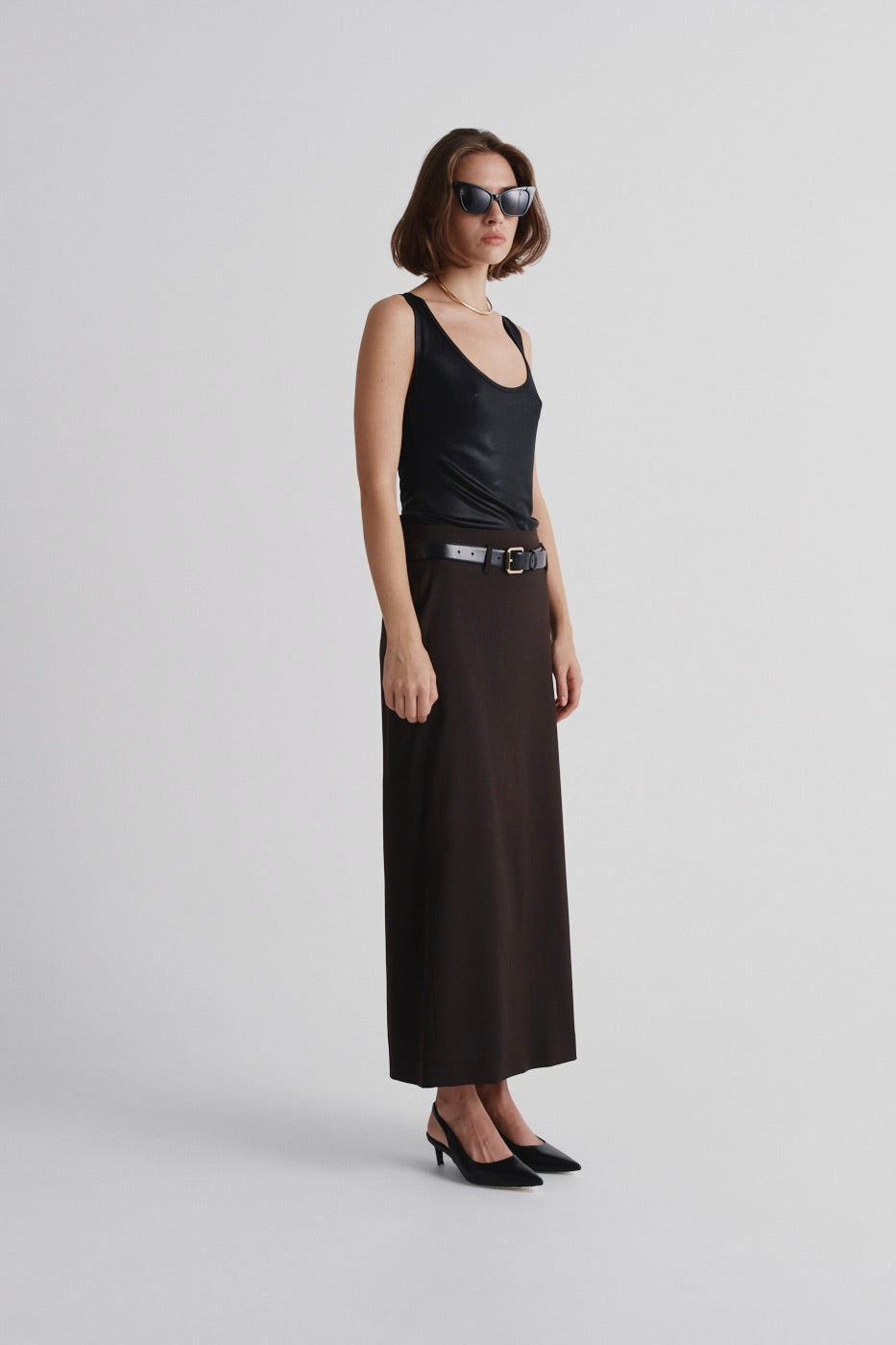 Maxi Skirt Made of Italian Wool