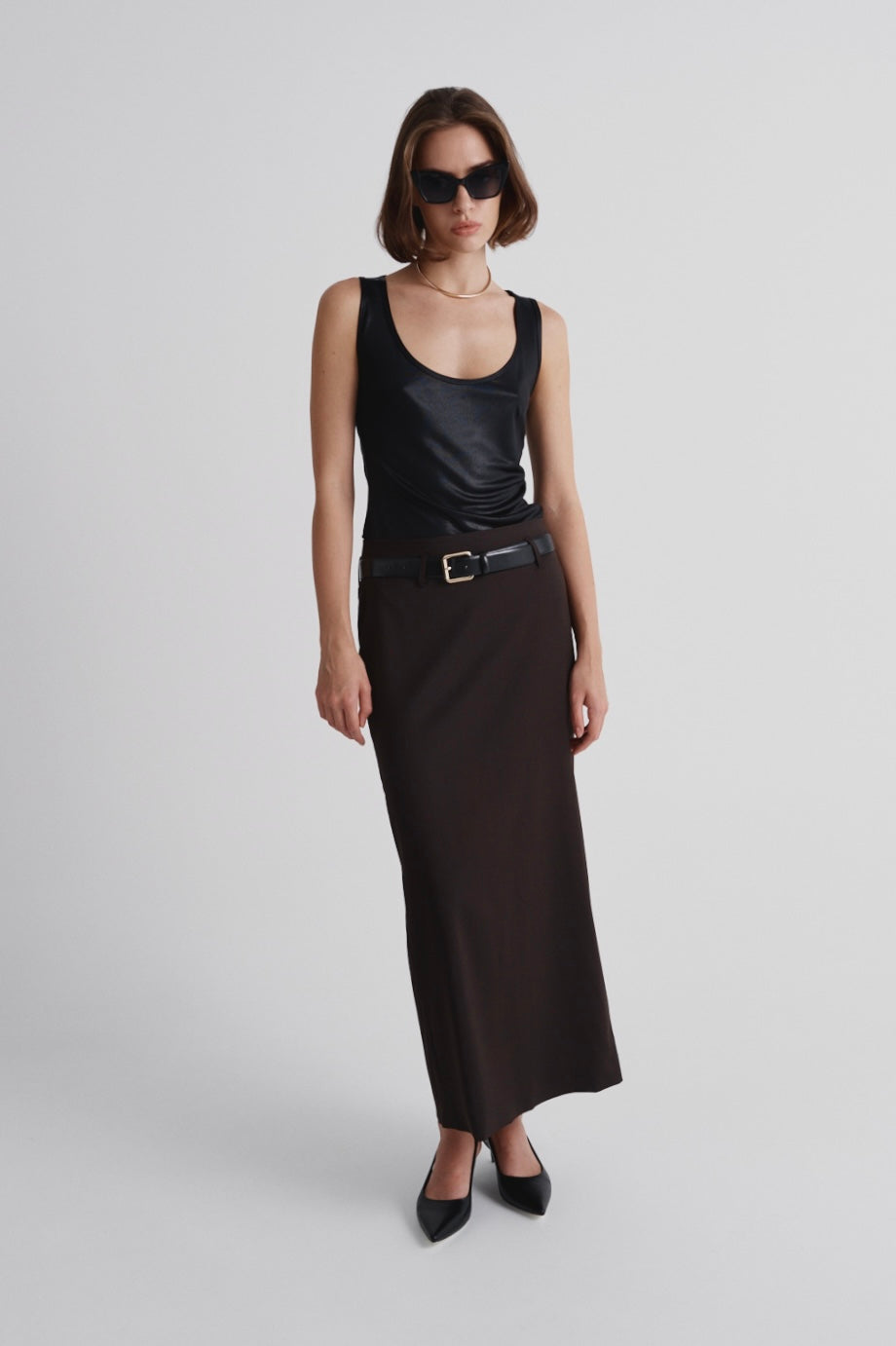 Maxi Skirt Made of Italian Wool