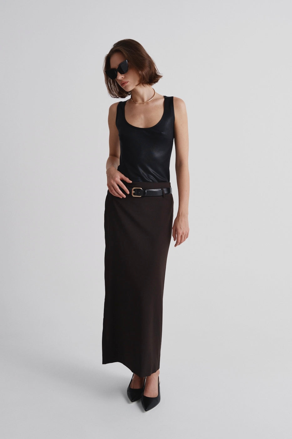 Maxi Skirt Made of Italian Wool