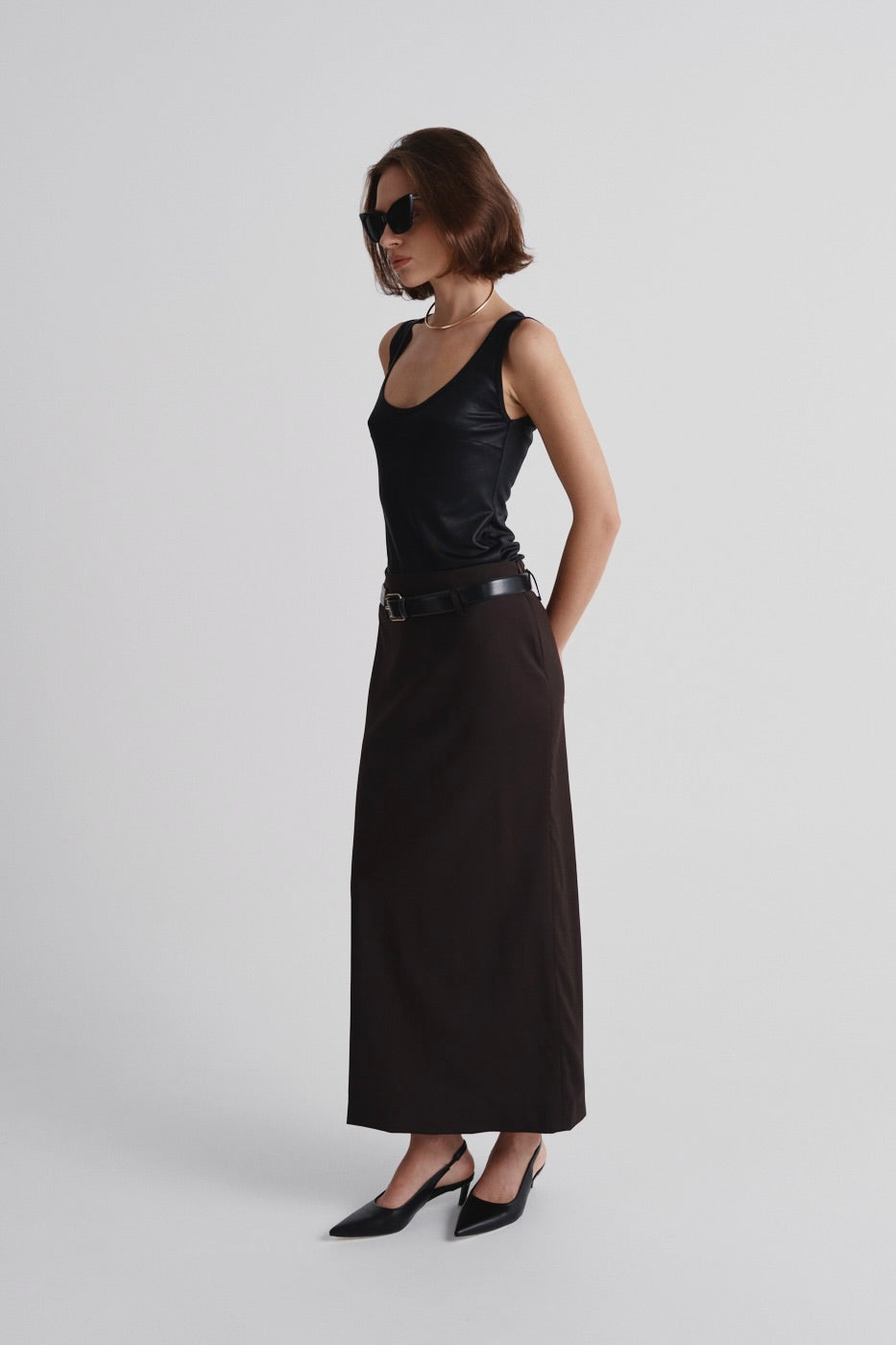 Maxi Skirt Made of Italian Wool