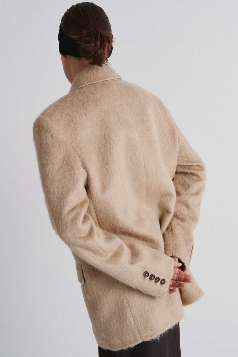 Mohair blazer-coat from Italian mohair