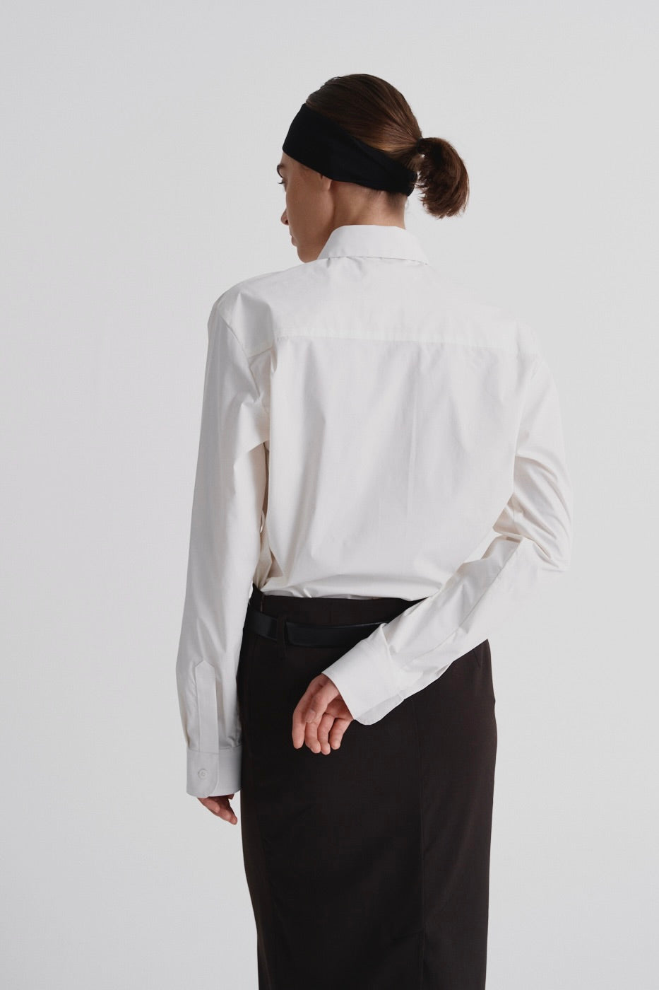 Shirt with Embroidered Pocket ‘Paper’