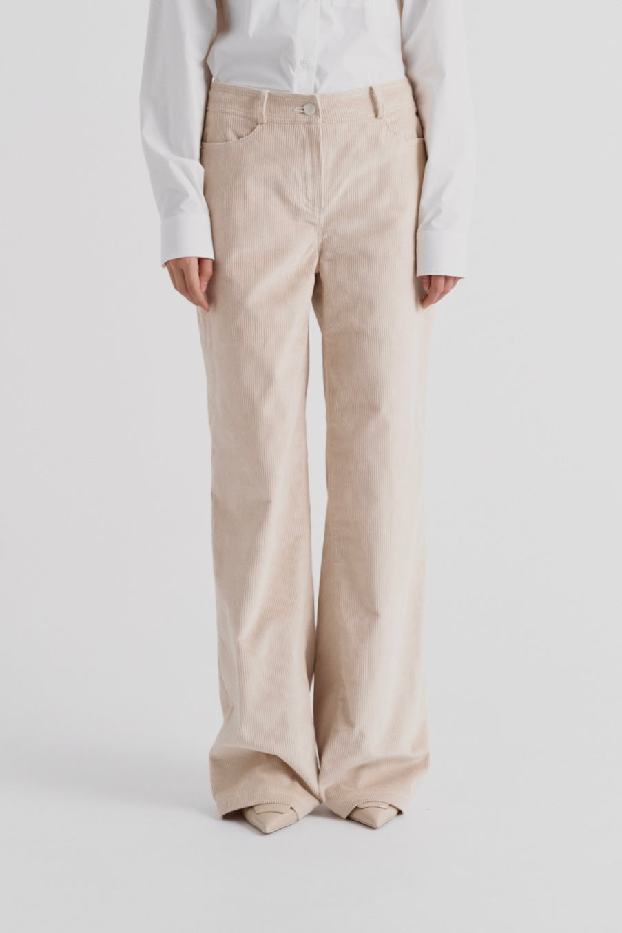 Corduroy trousers ‘Vintage beige’