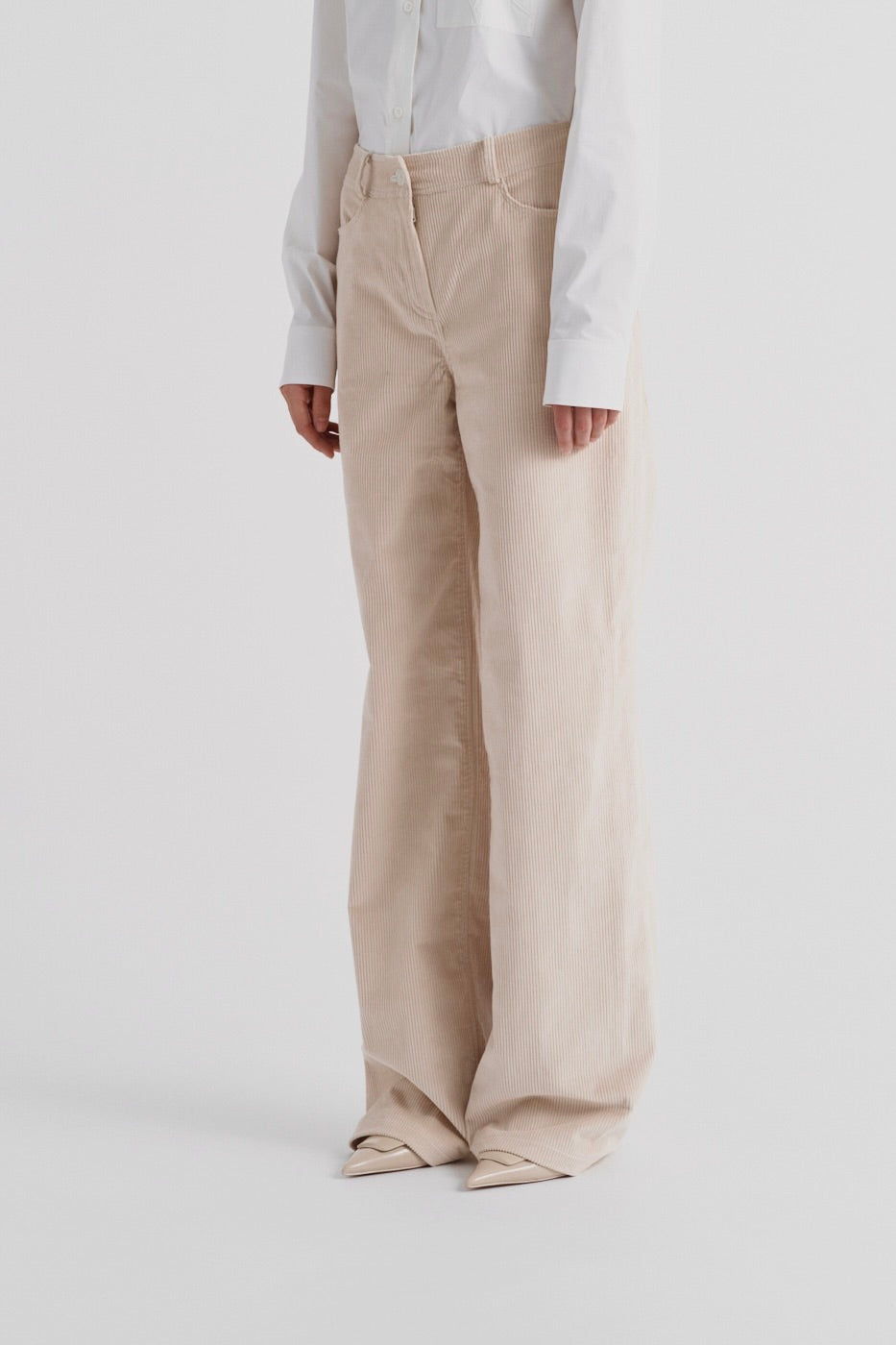 Corduroy trousers ‘Vintage beige’