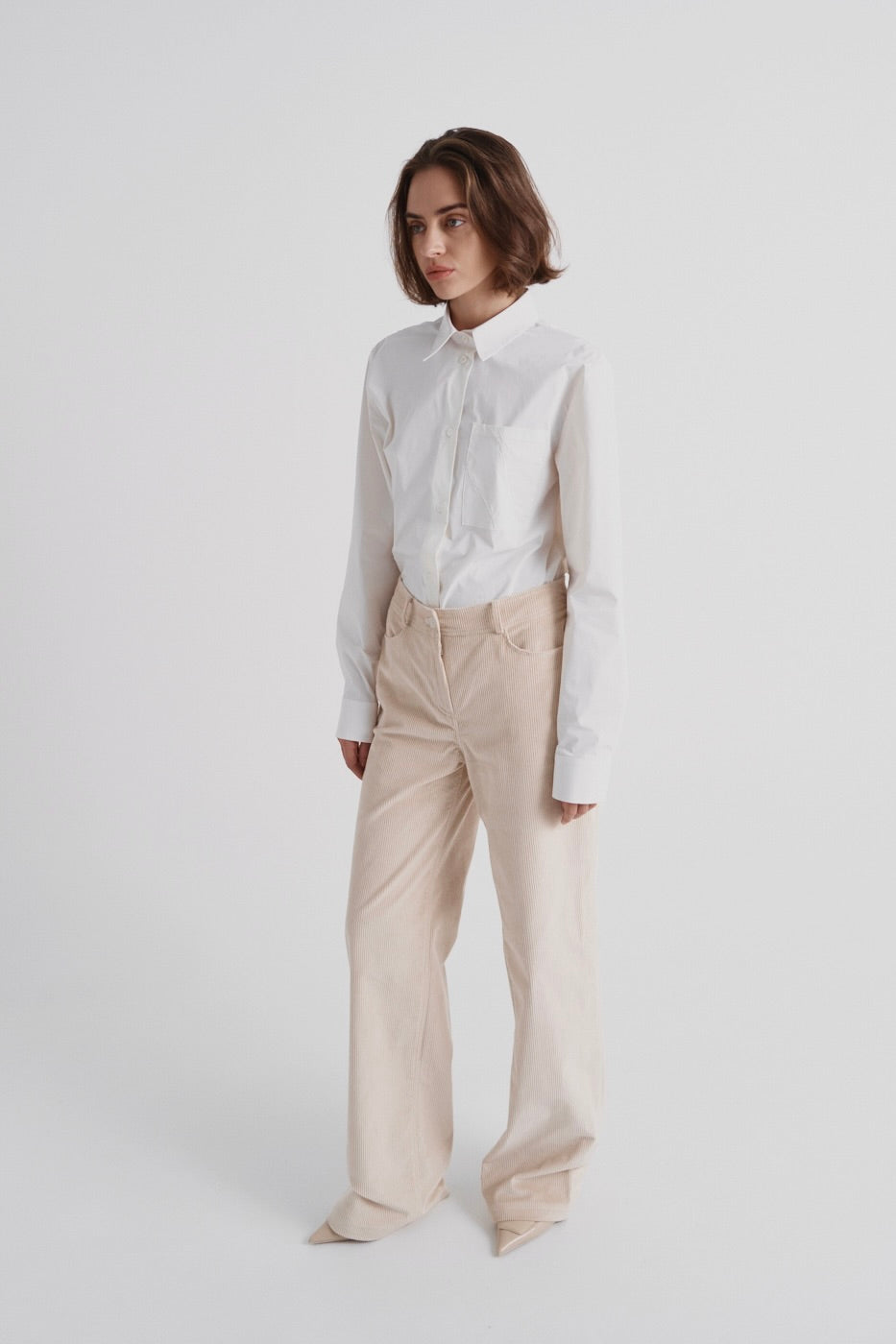 Corduroy trousers ‘Vintage beige’