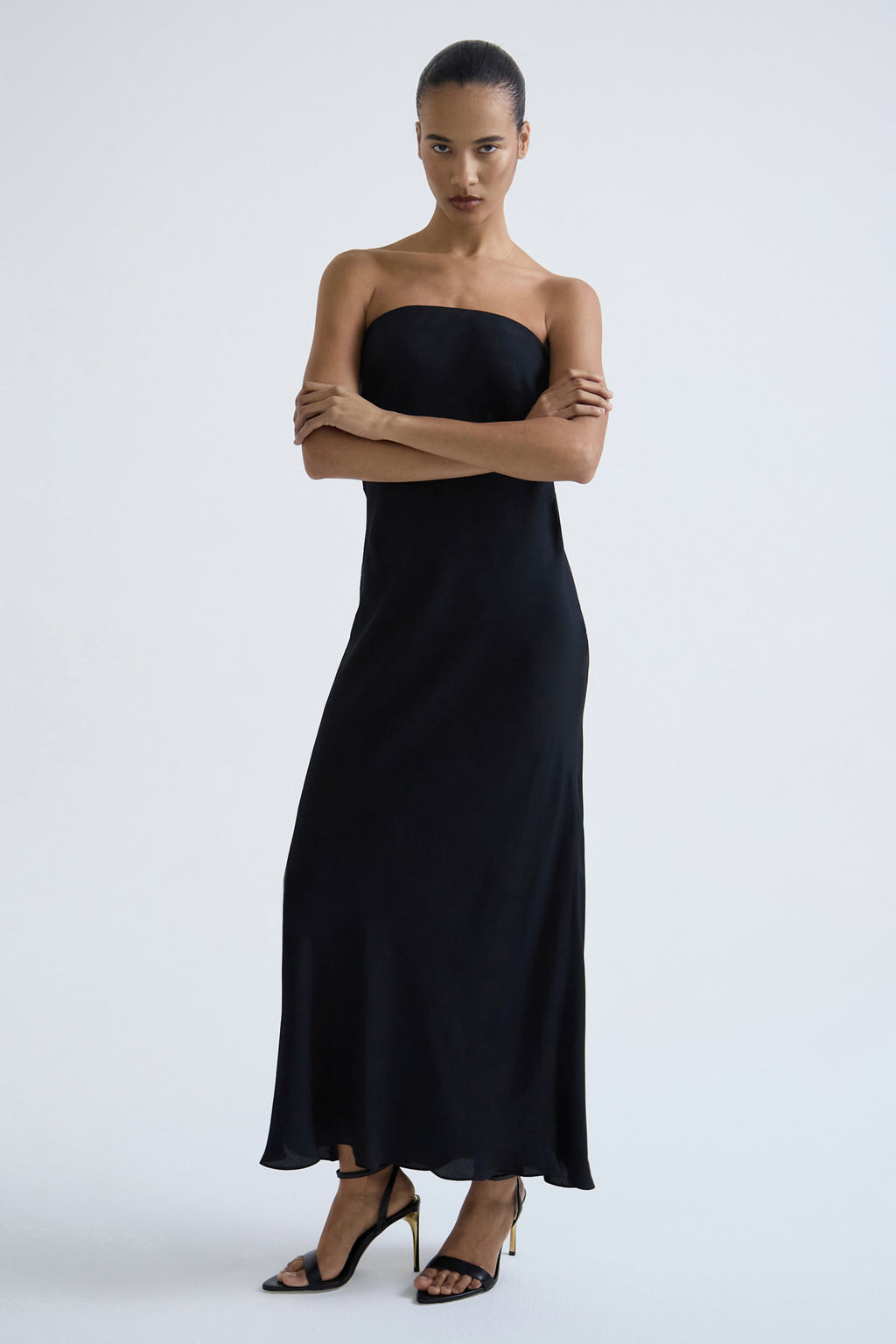 "Allure" dress made of silk and acetate