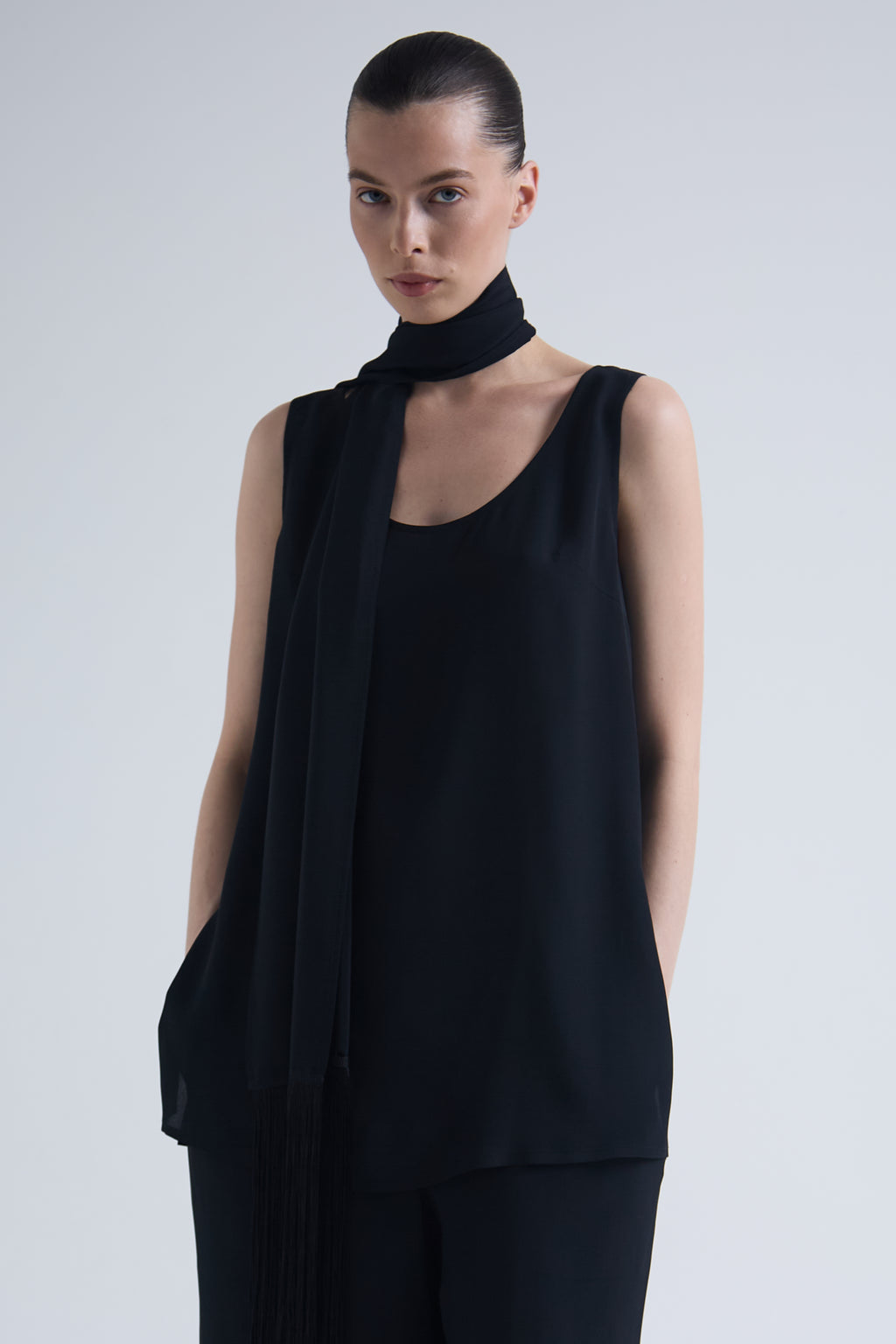 Light Silk & Acetate Top