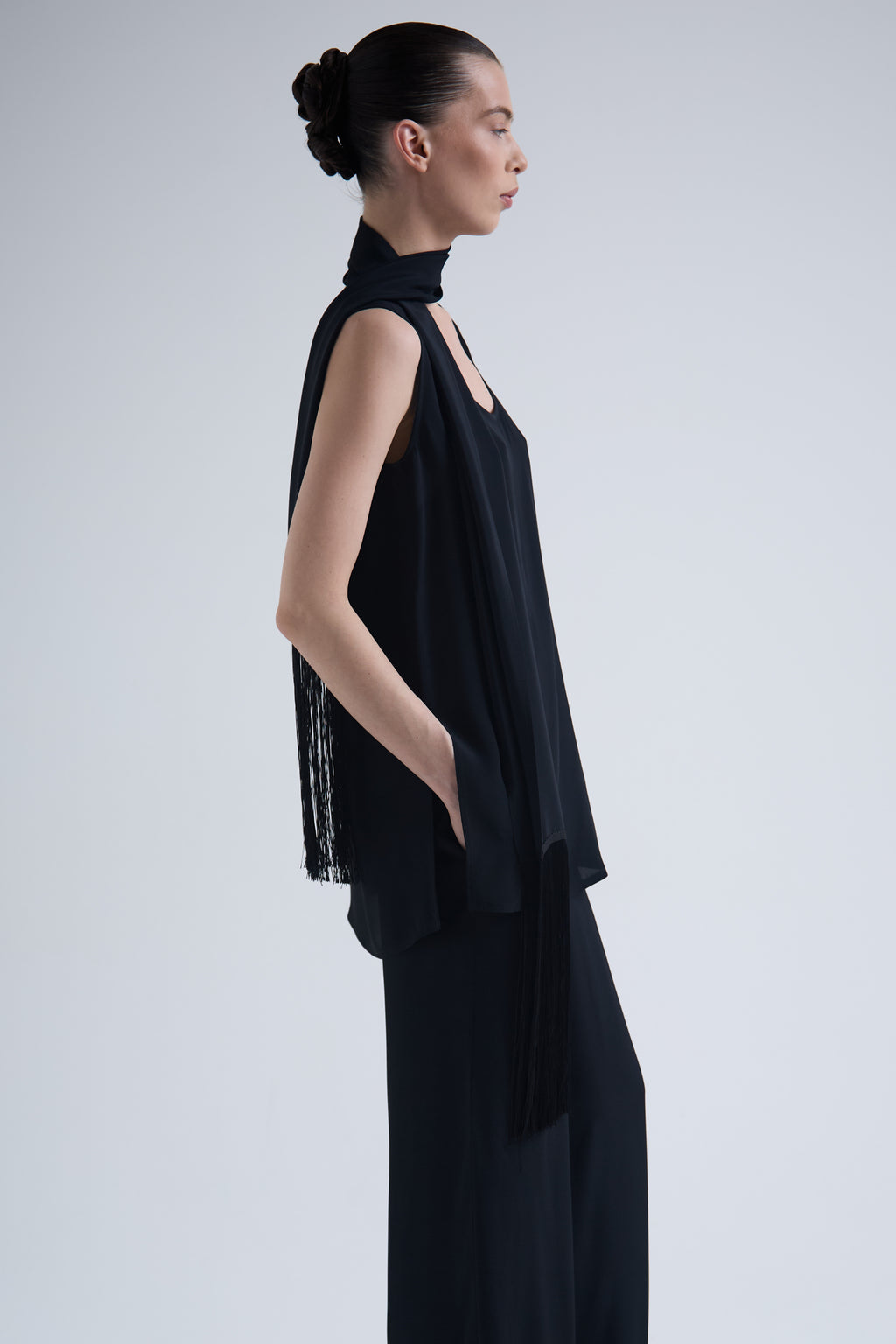 "Light" silk & acetate scarf