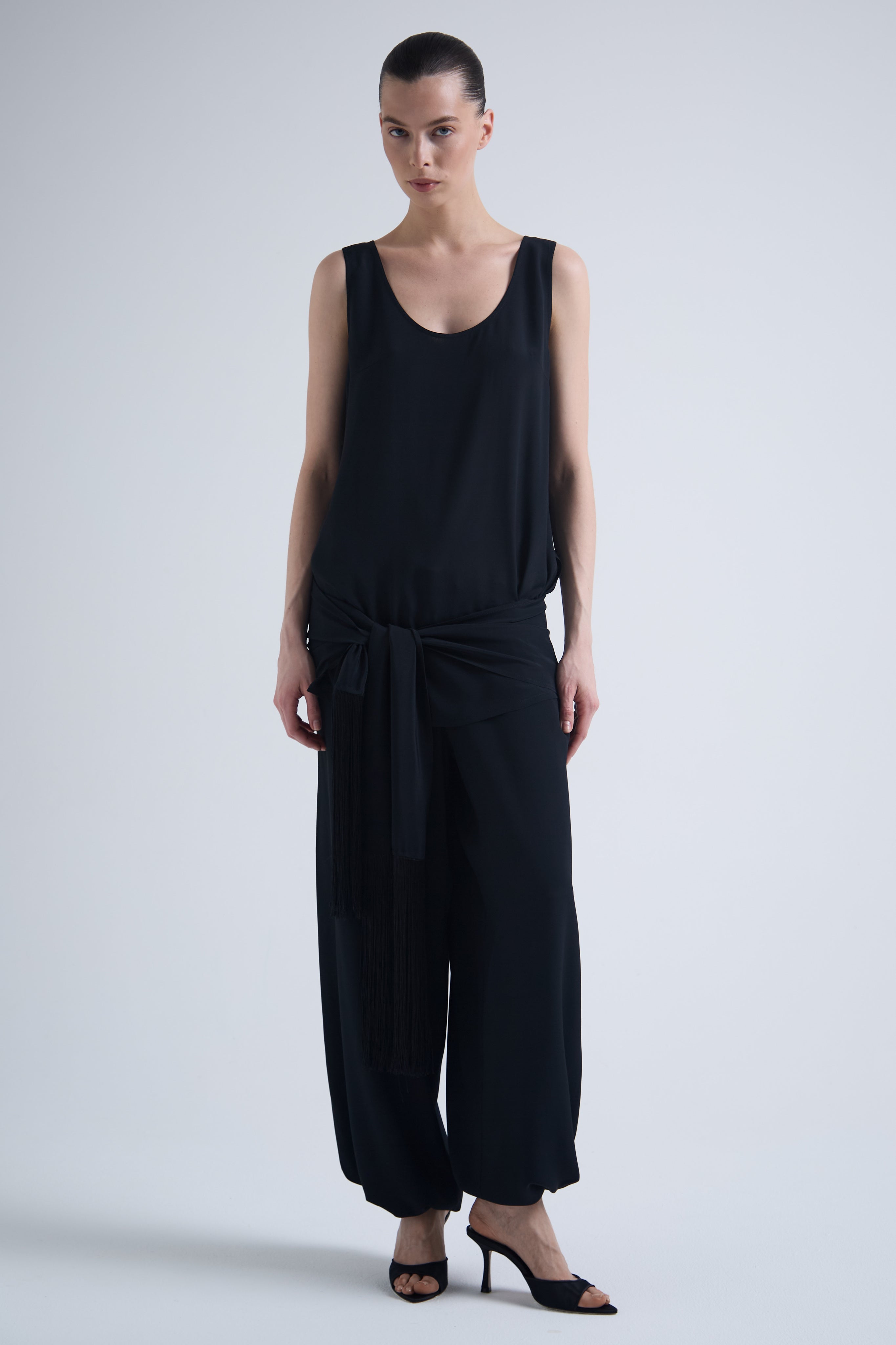 Light Silk & Acetate Trousers