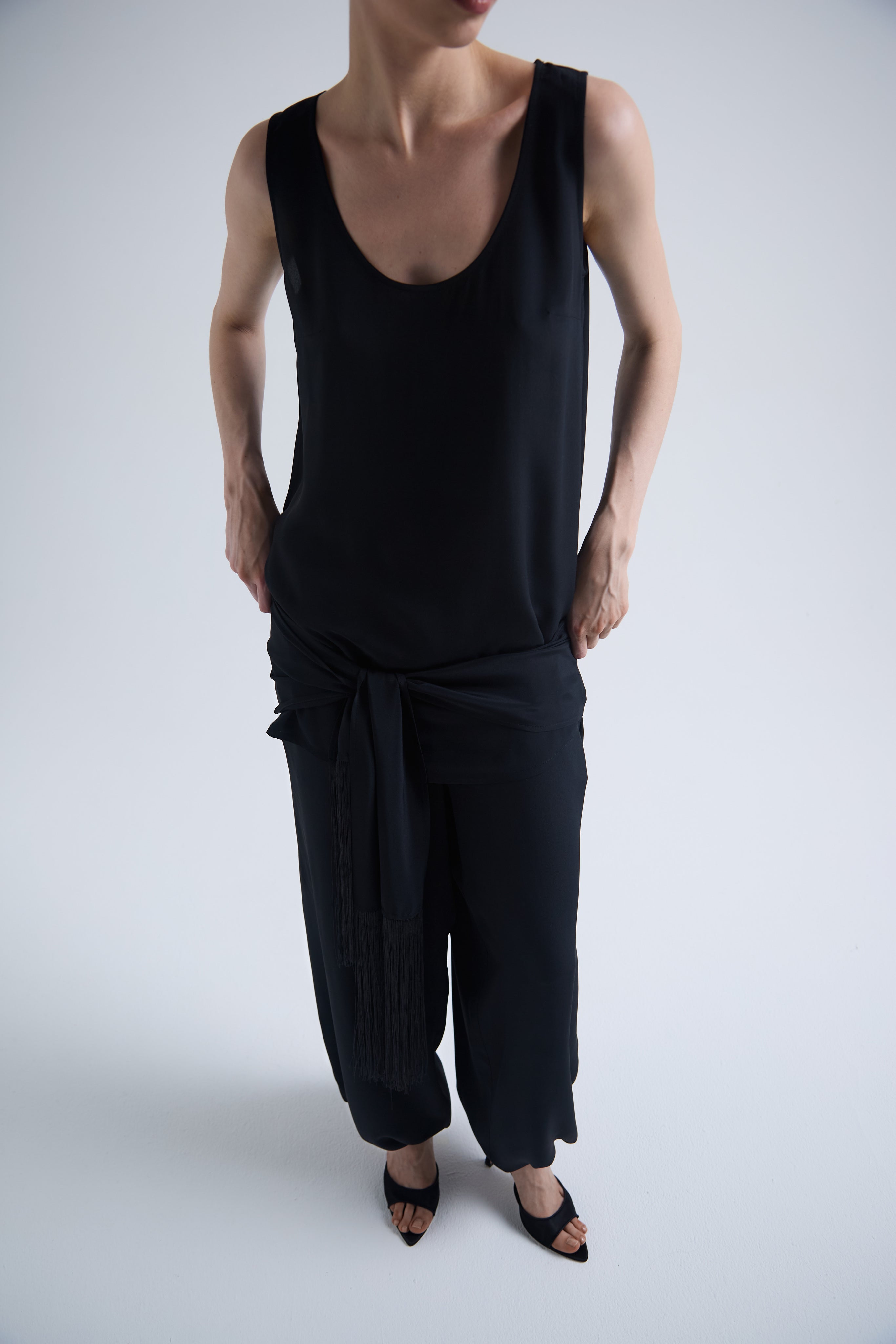 Light Silk & Acetate Trousers