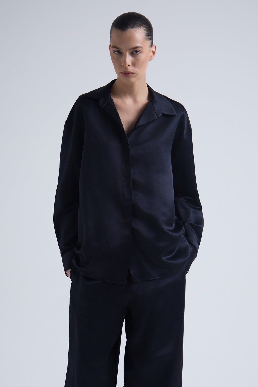 Deep Silk & Cashmere Shirt