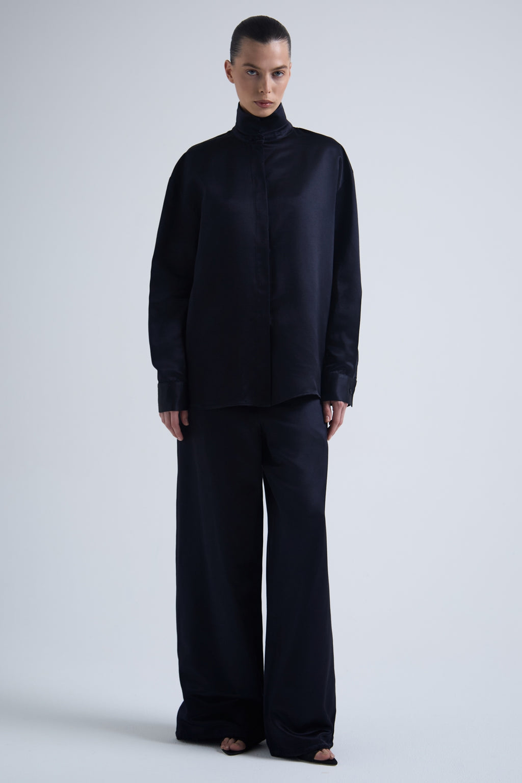 Deep Silk & Cashmere Trousers