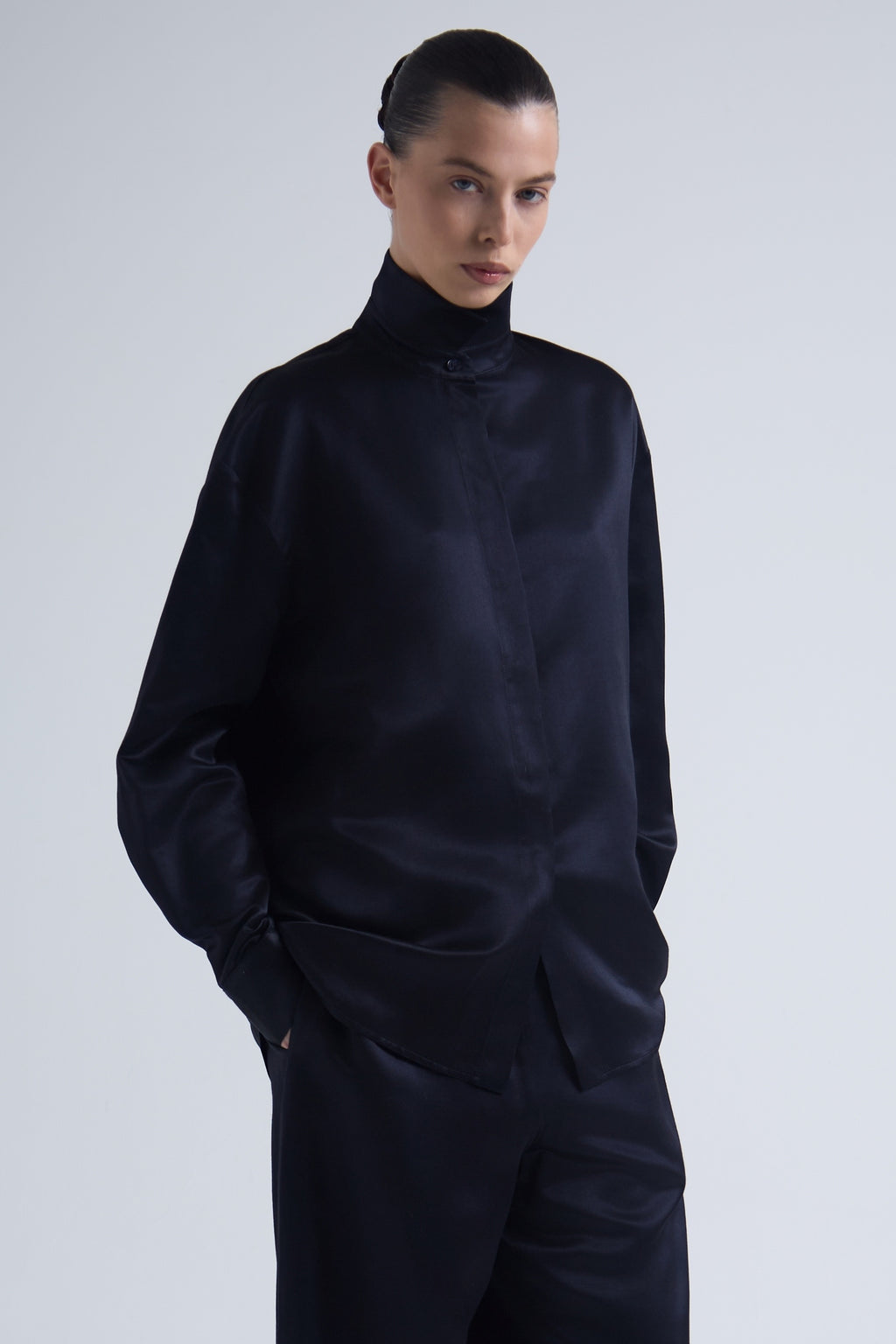 Deep Silk & Cashmere Shirt