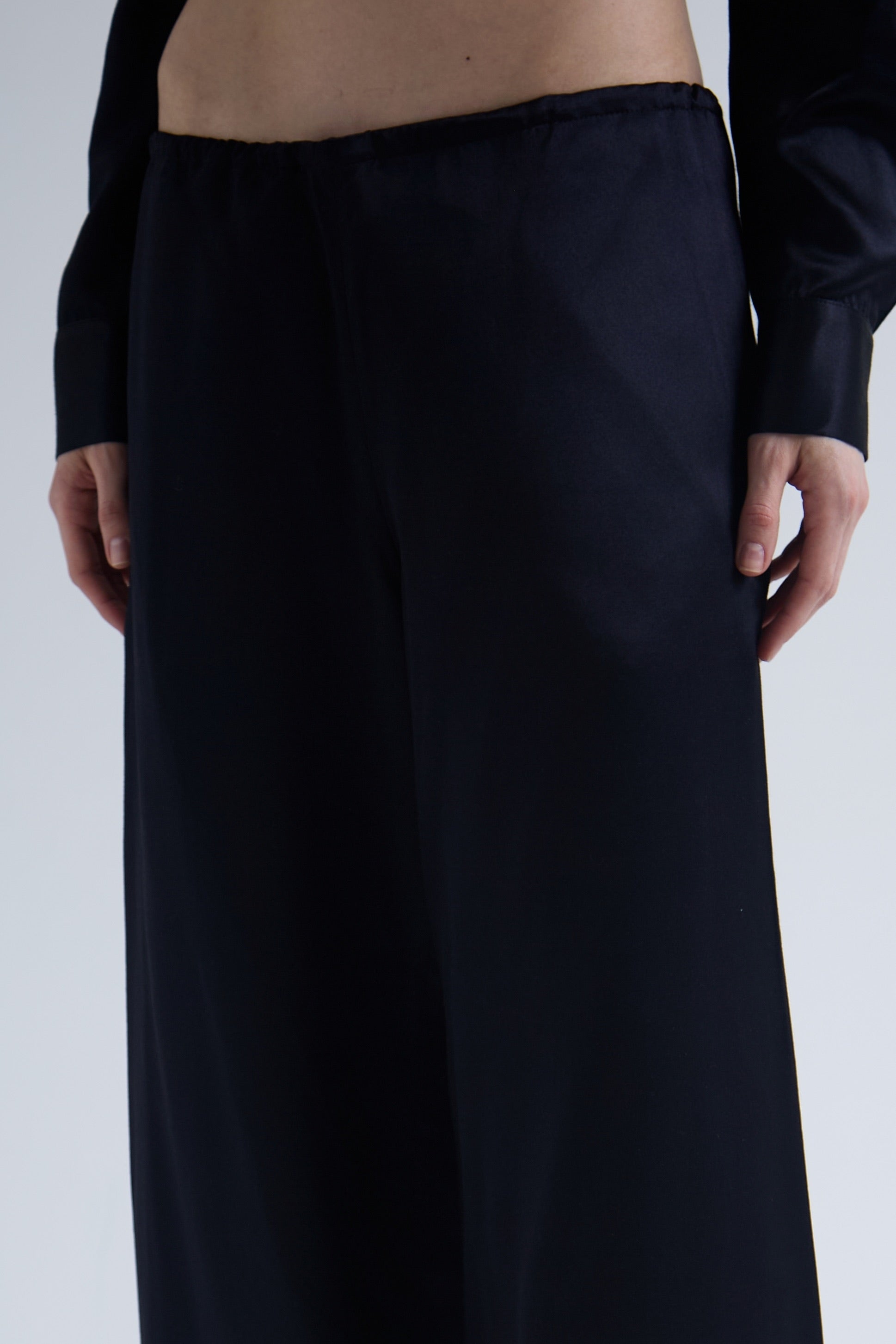Deep Silk & Cashmere Trousers