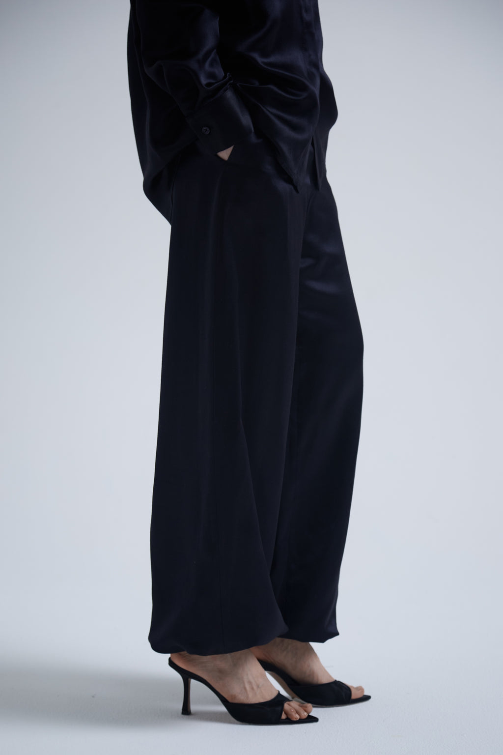 Deep Silk & Cashmere Trousers