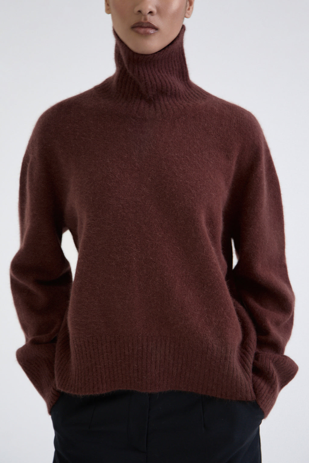 "Touch" fox fur sweater