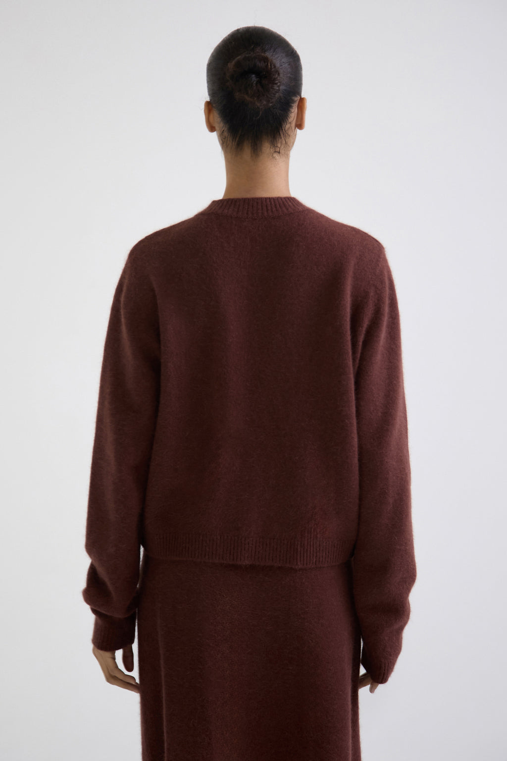 "Touch" fox fur cardigan