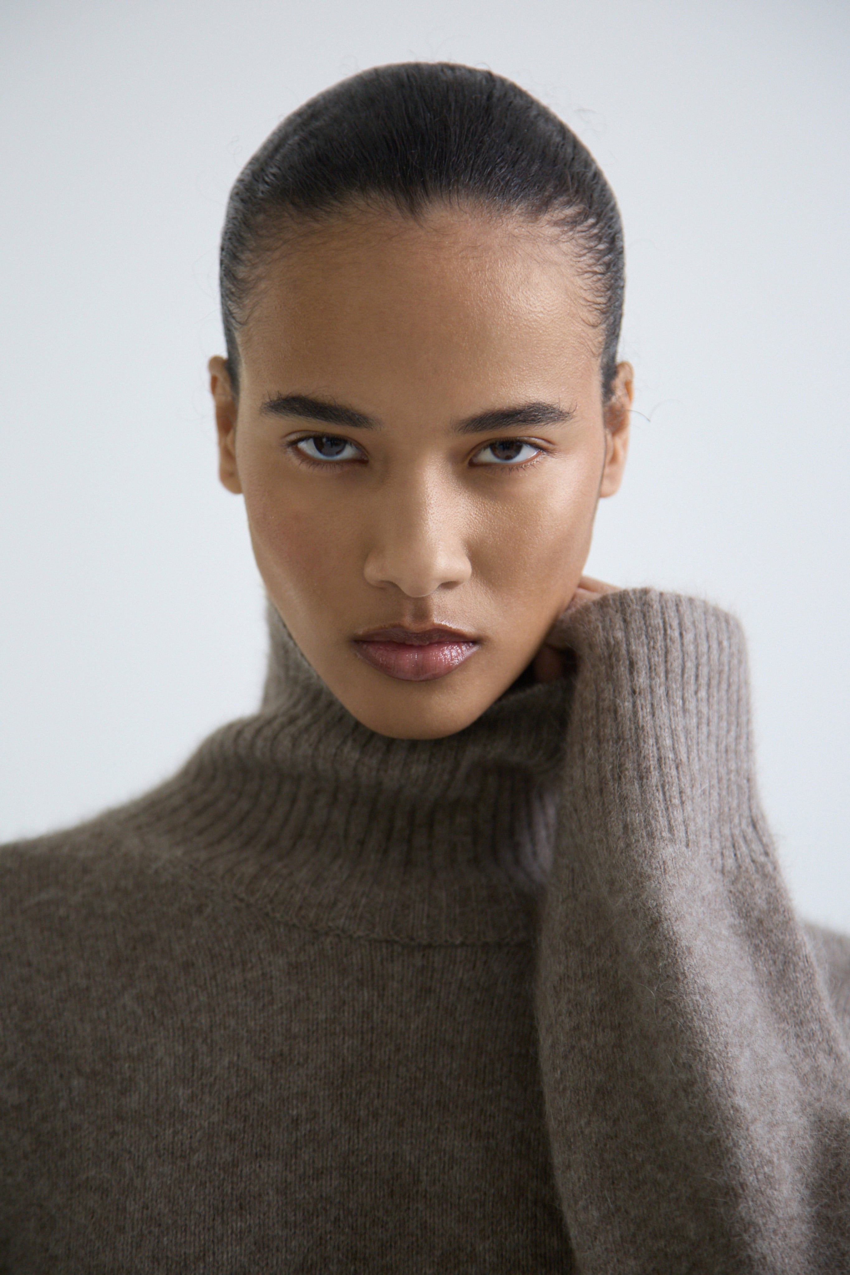 "Touch" fox fur sweater