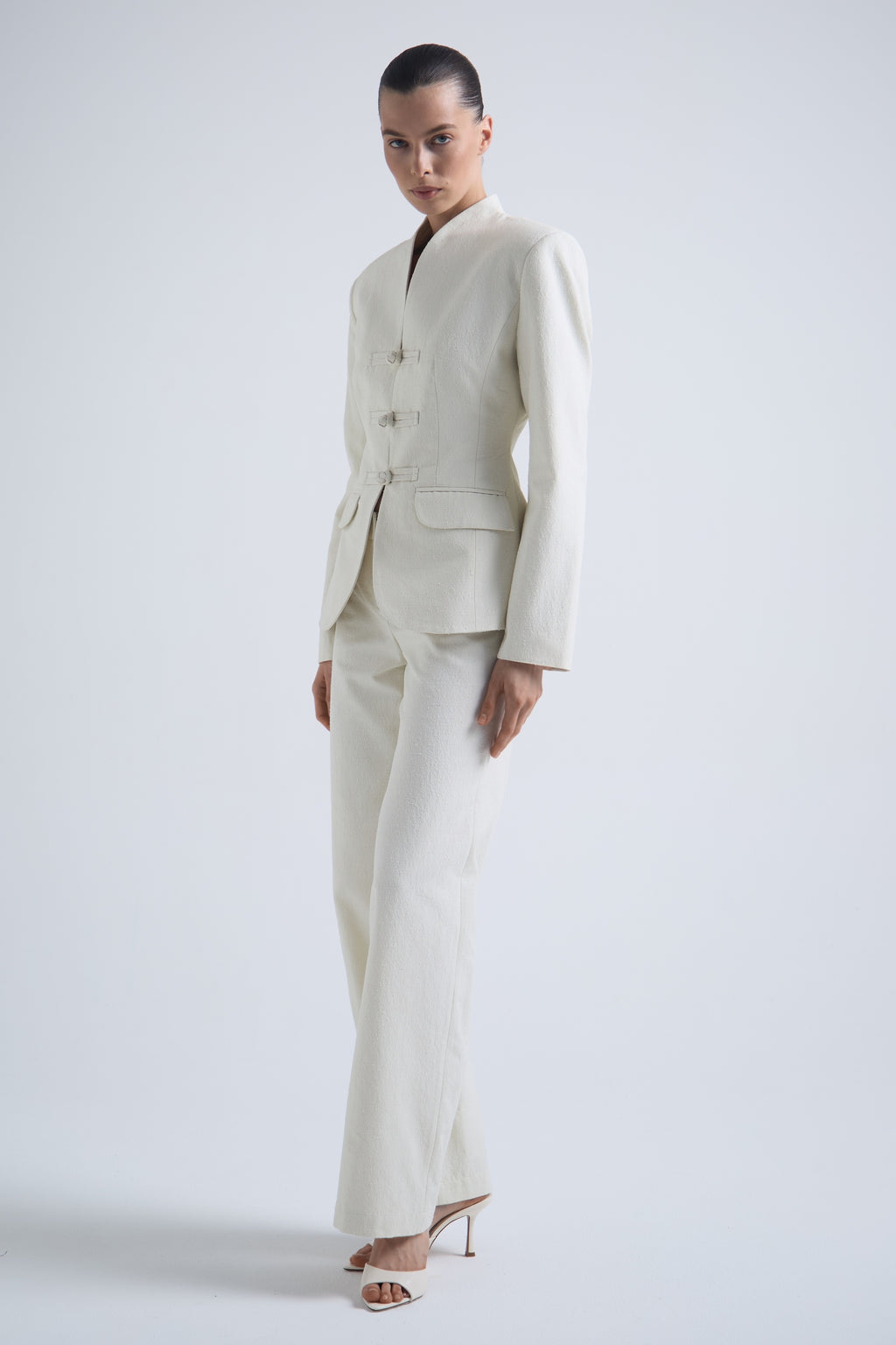 "Qi" cotton trousers