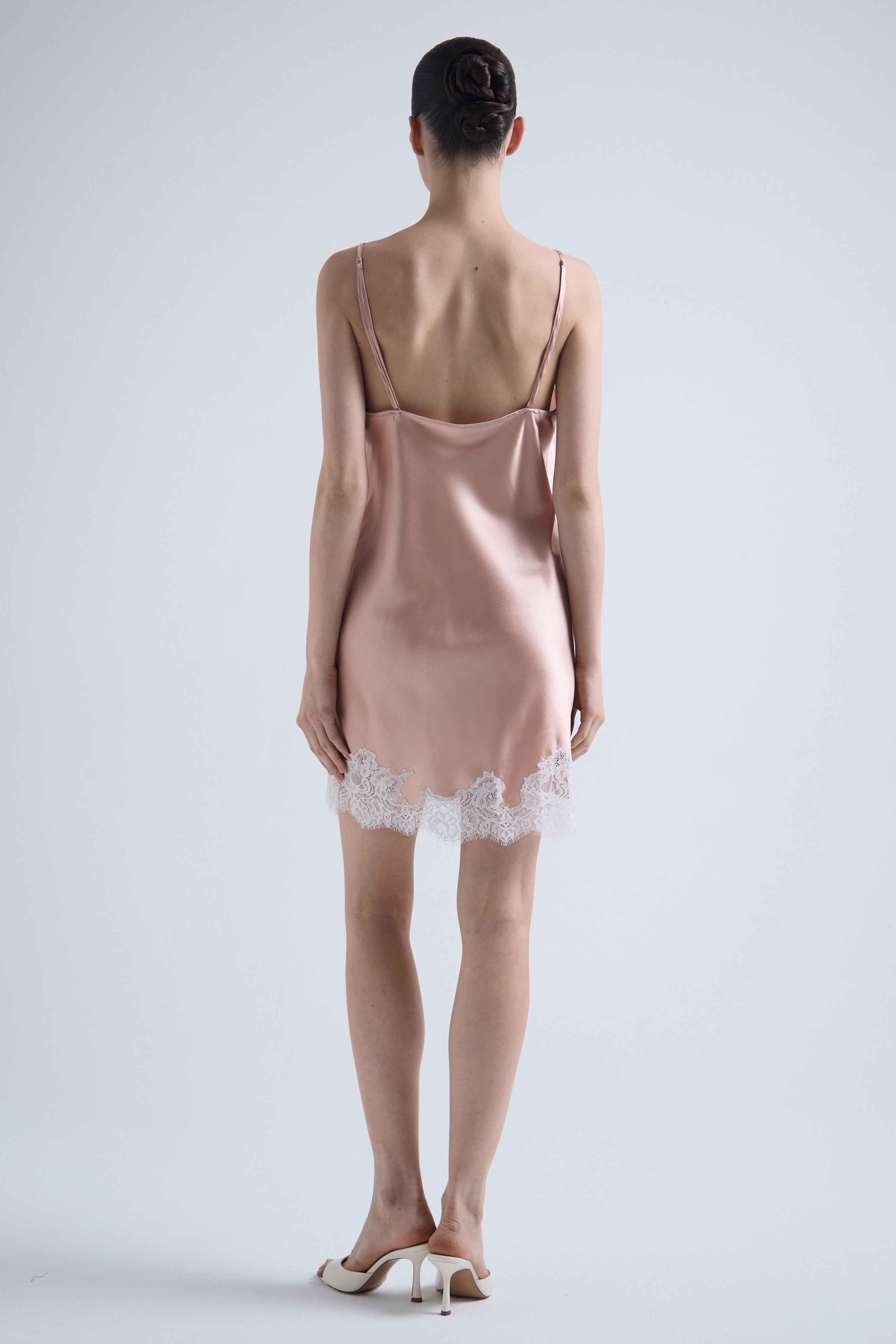 Rosé Silk Dress