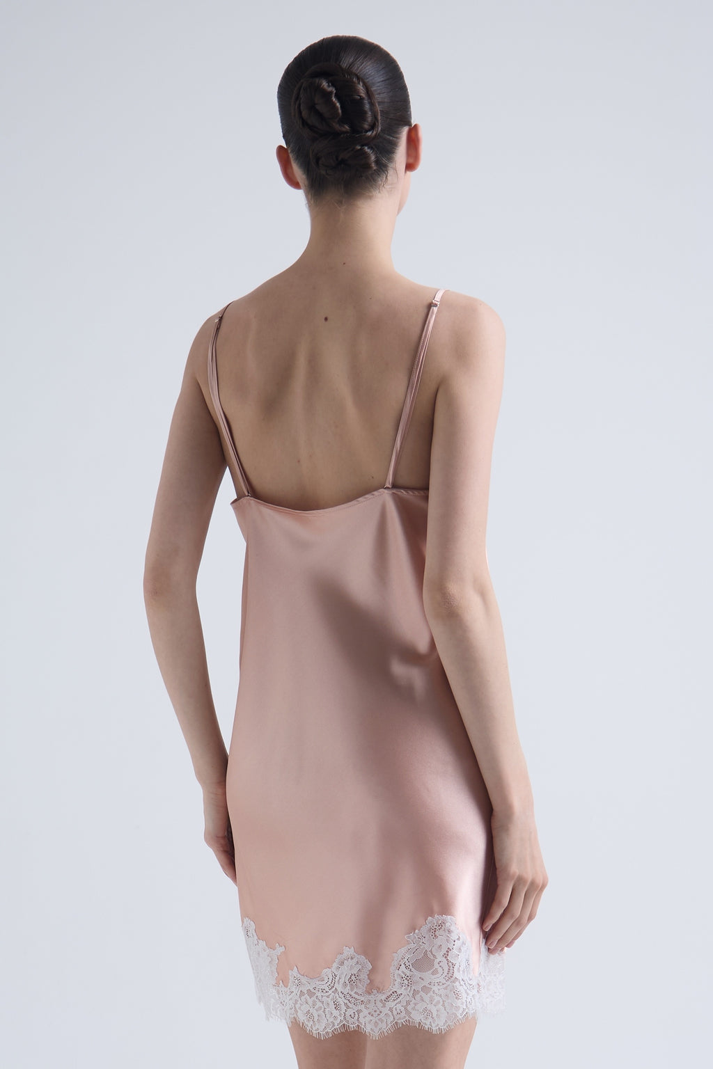 Rosé Silk Dress