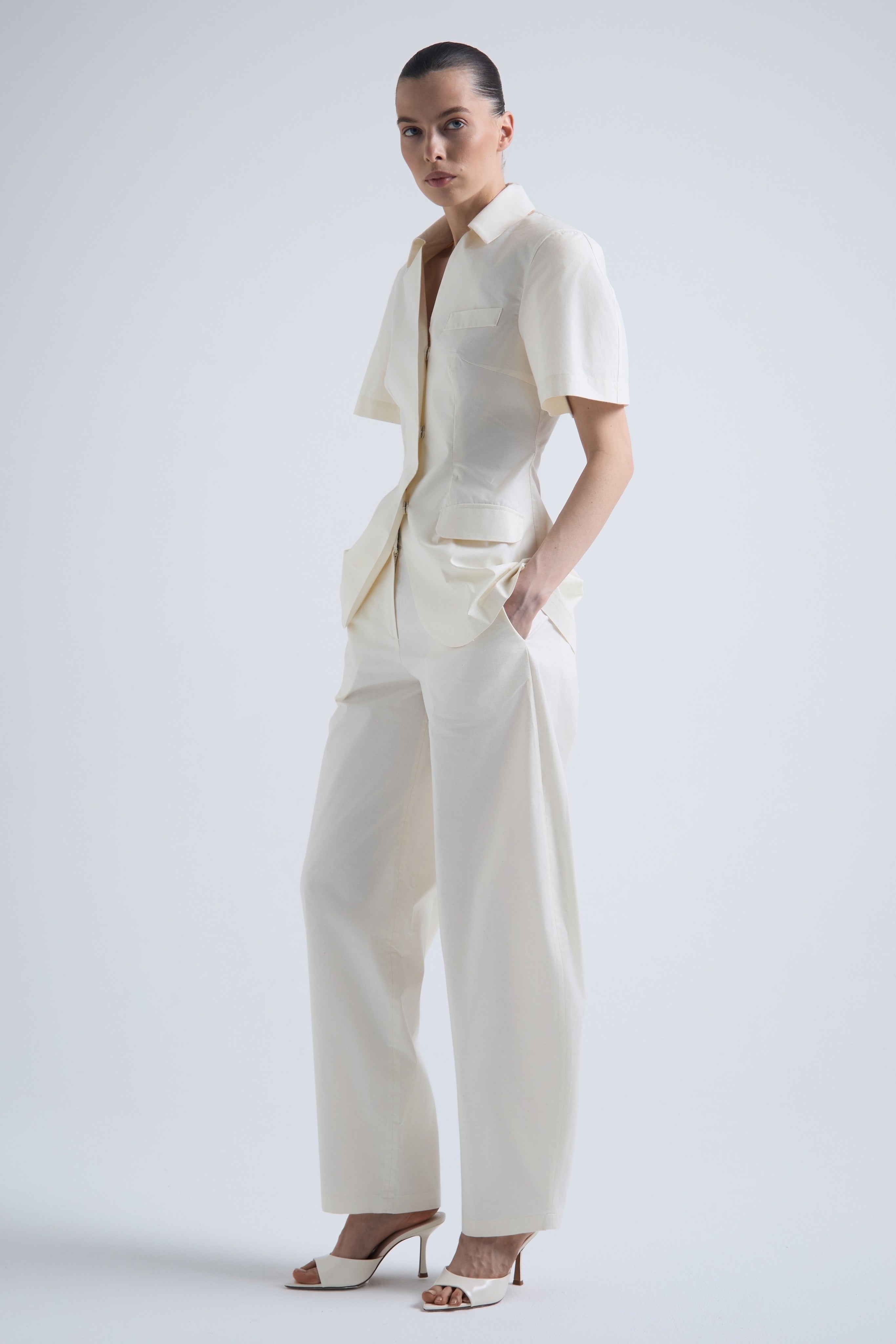 Shape Cotton Trousers