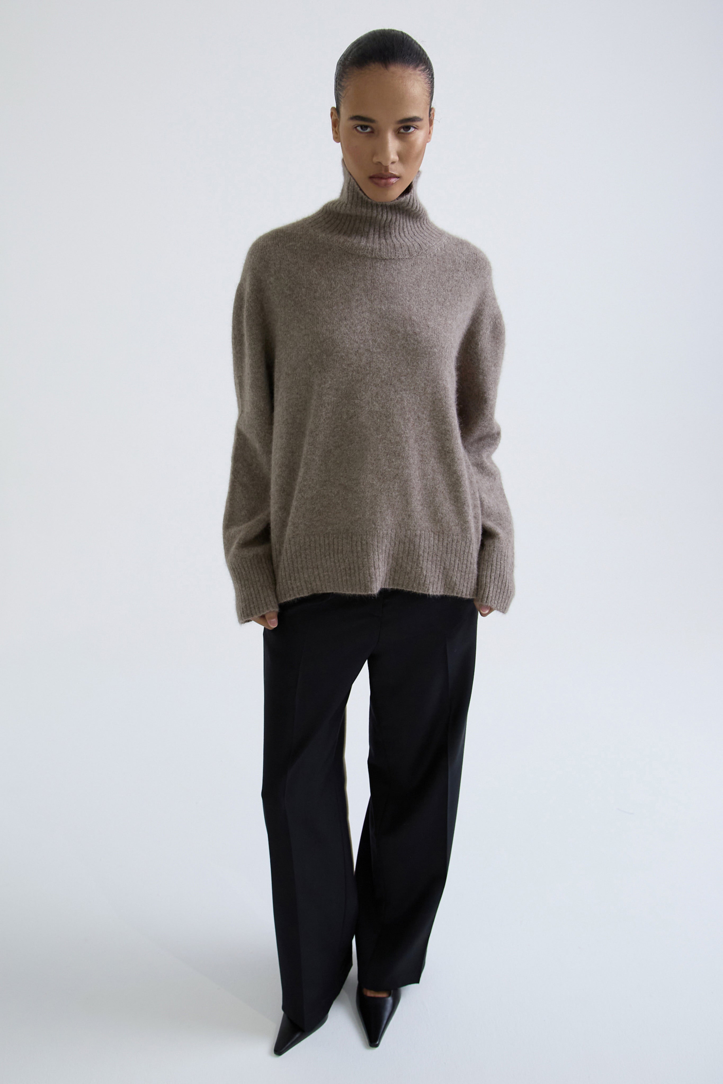 "Touch" fox fur sweater