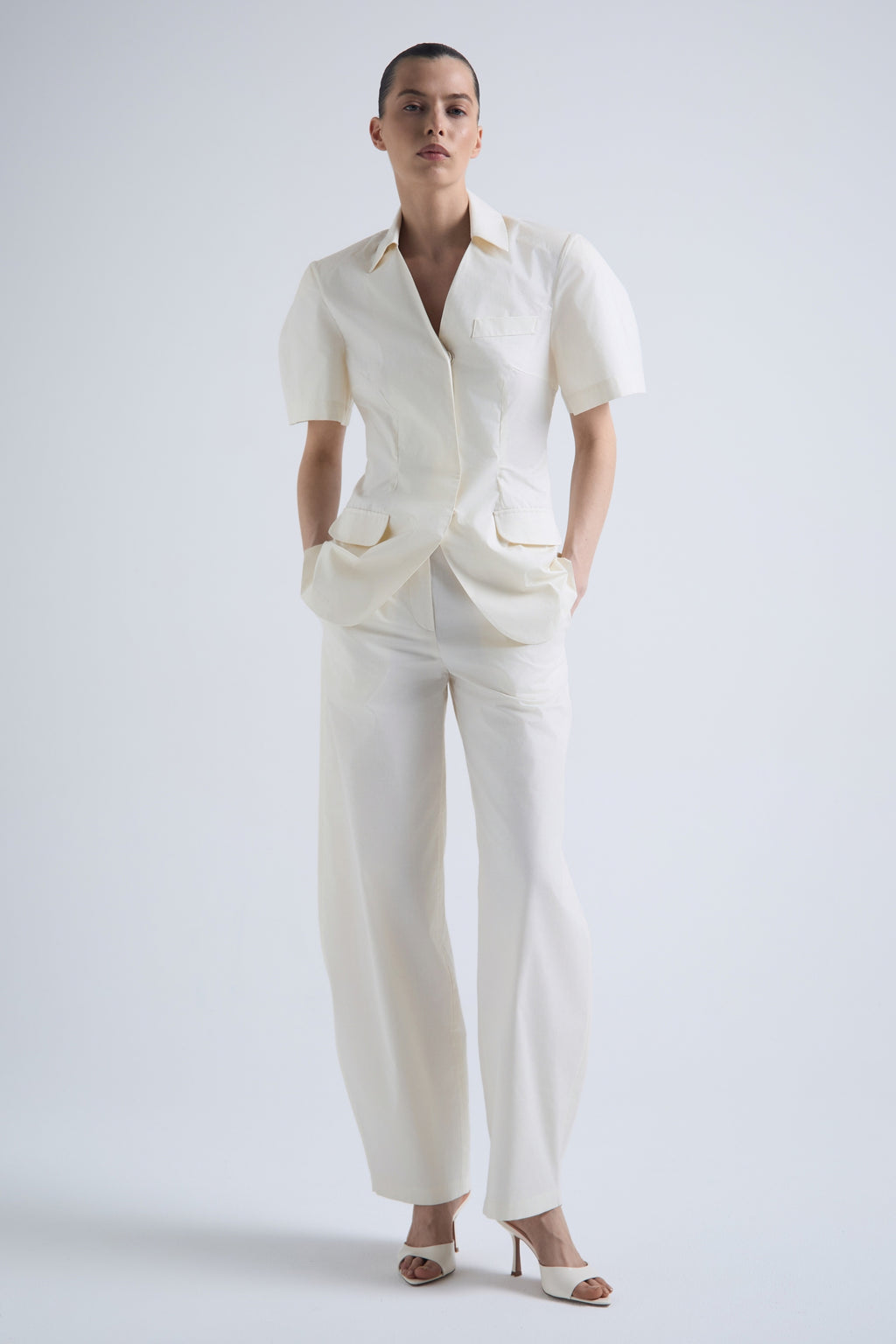 Shape Cotton Trousers