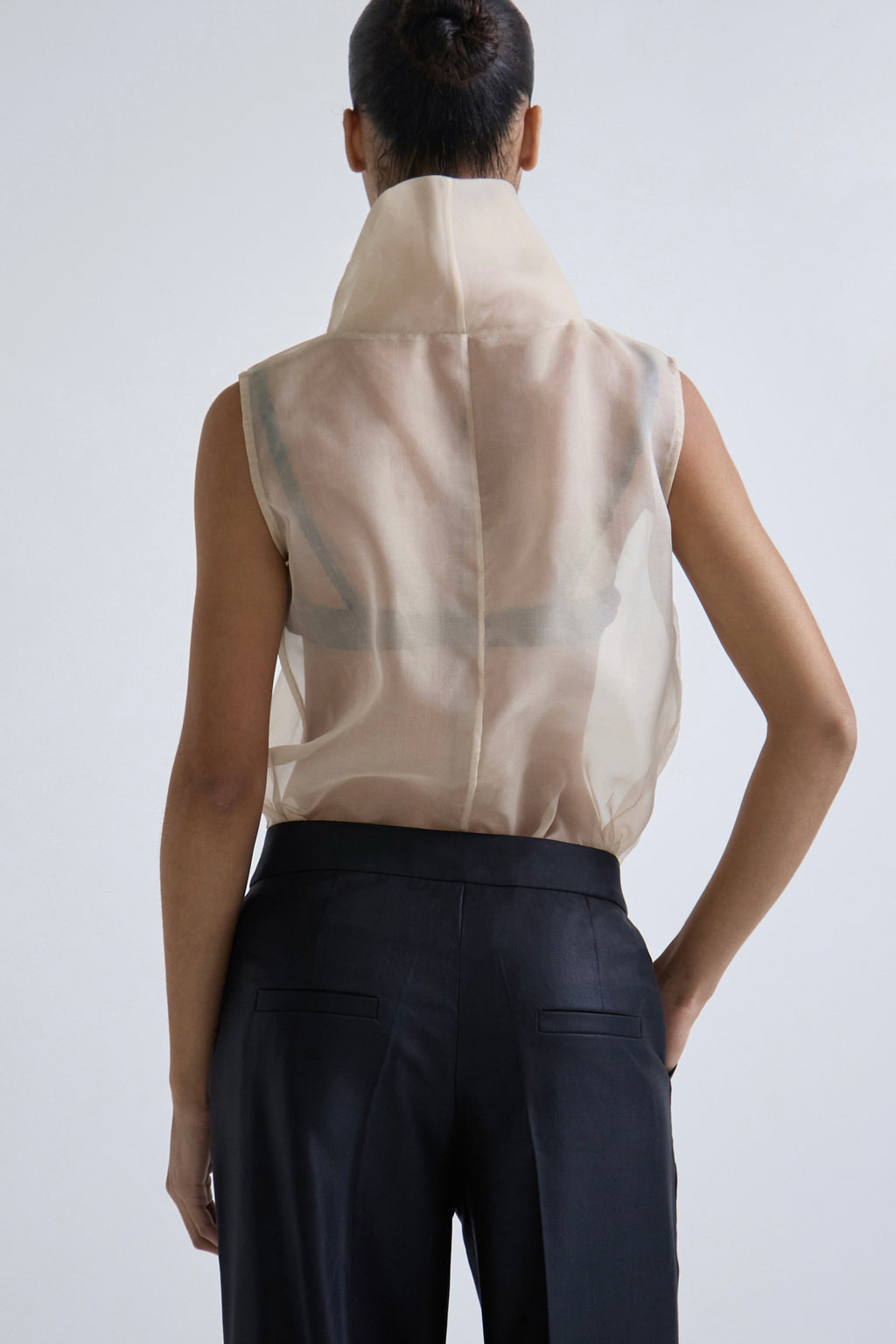 "Meteorite" convertible trousers made of silk and wool