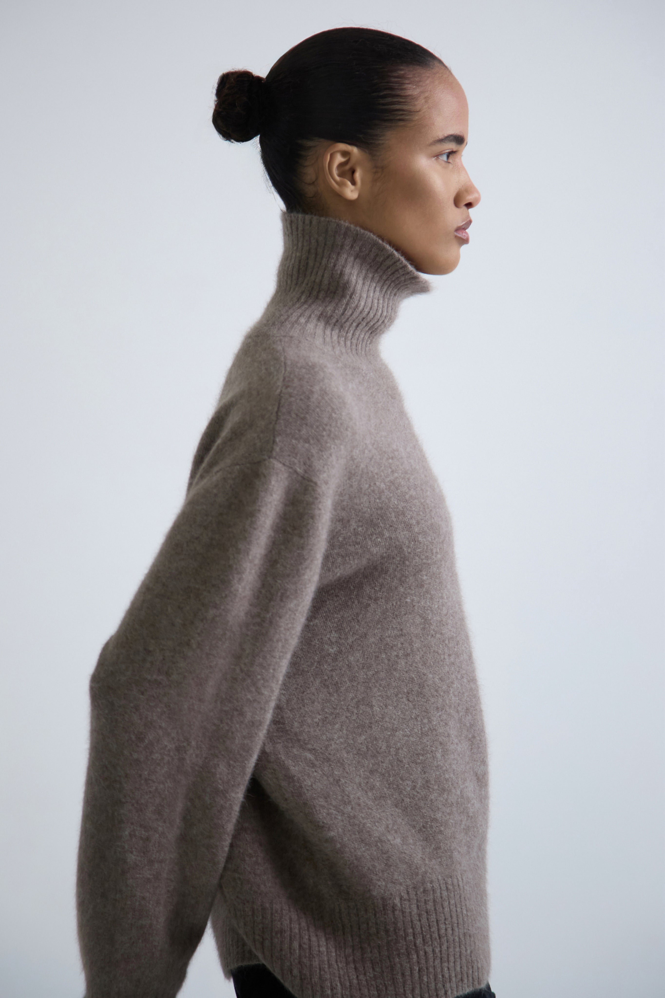 "Touch" fox fur sweater