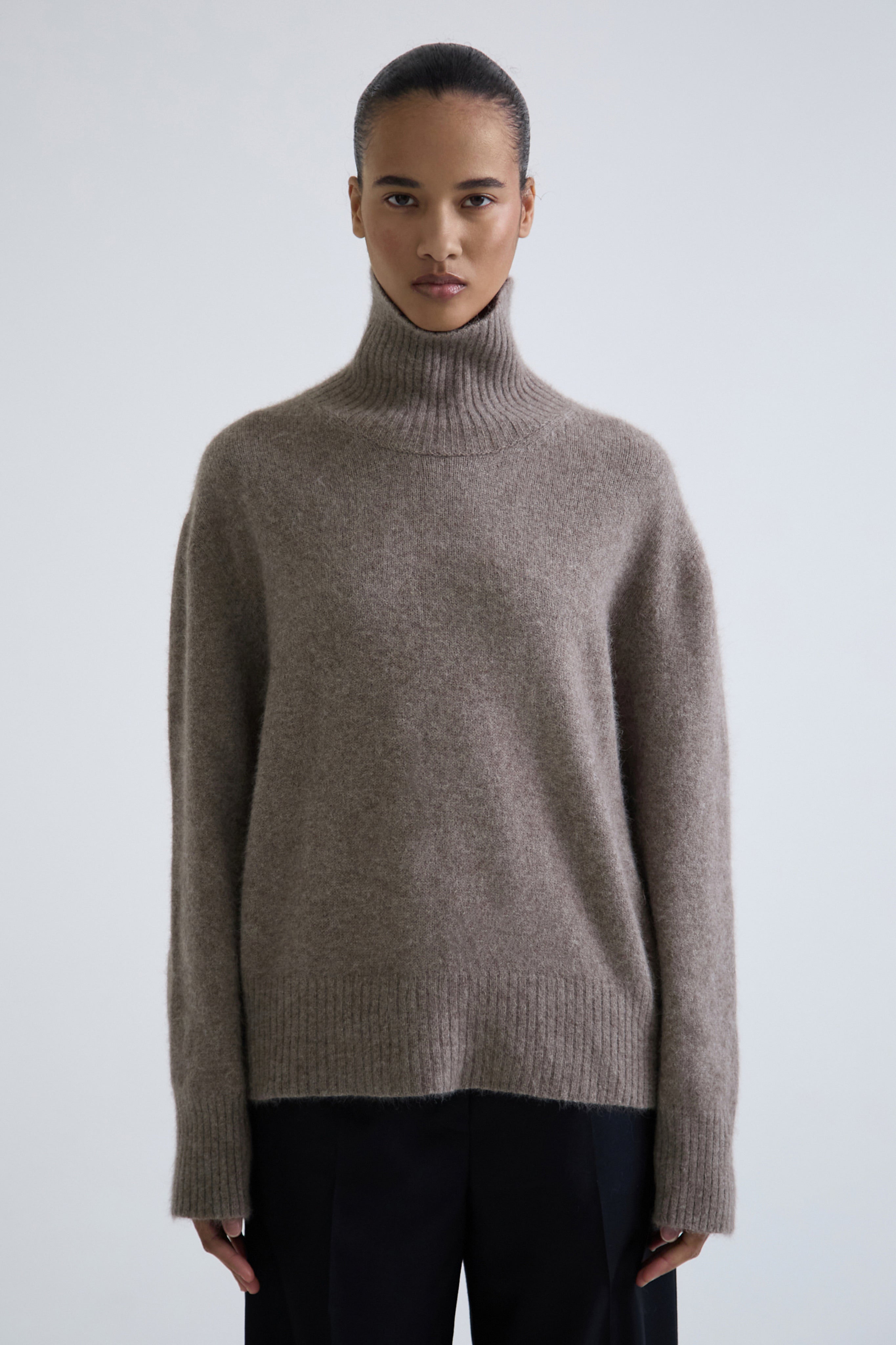 "Touch" fox fur sweater