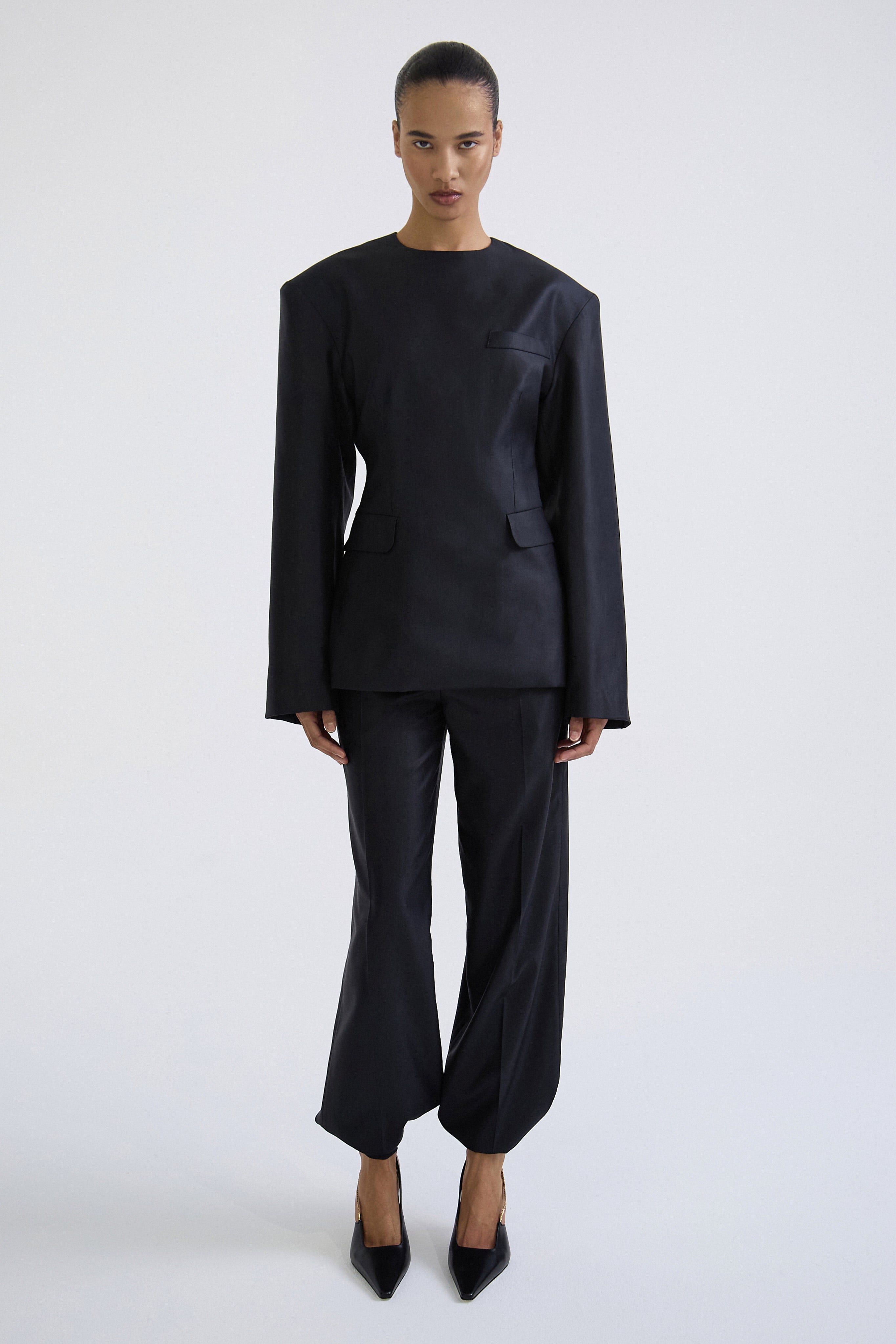 "Meteorite" jacket made of silk and wool