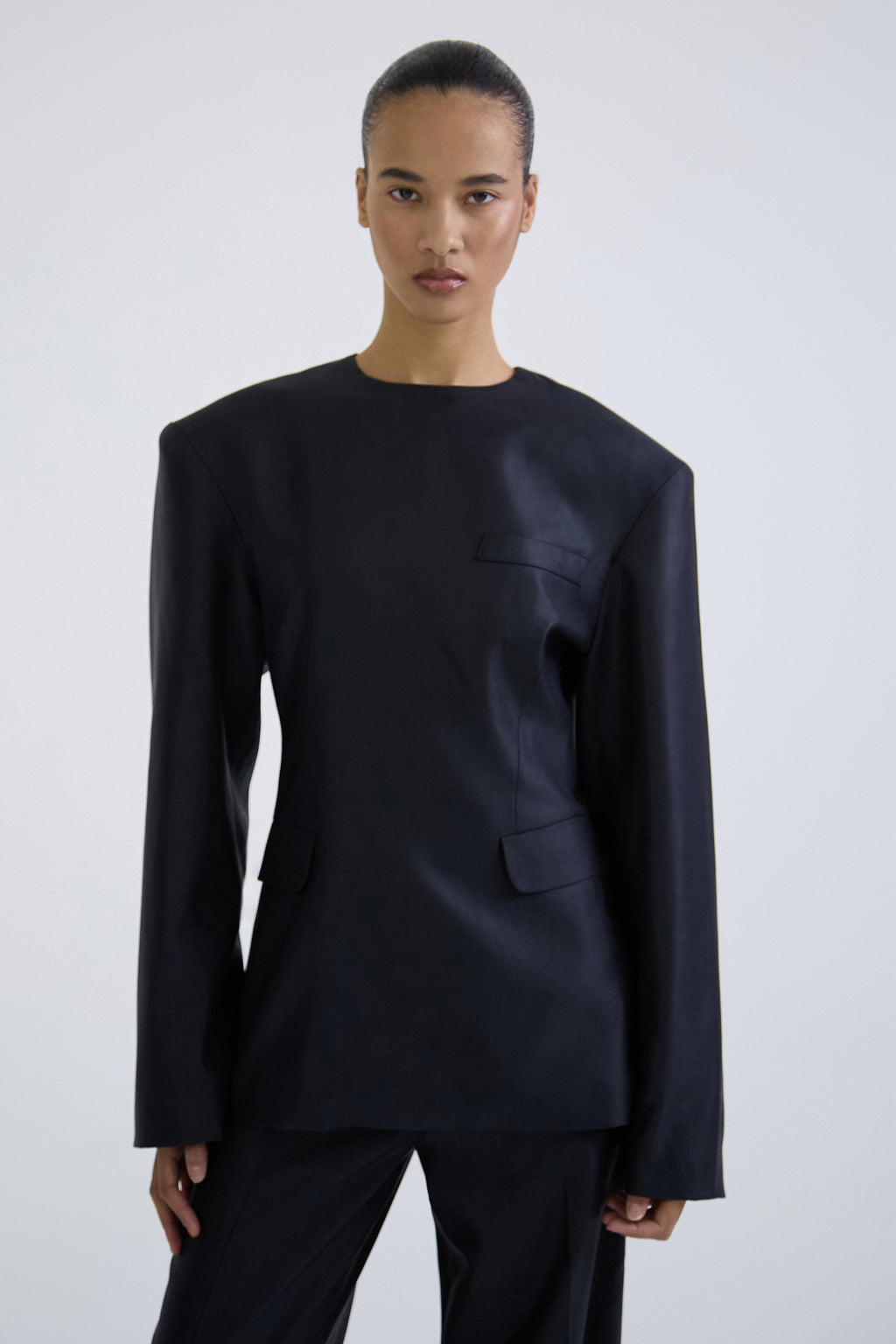 "Meteorite" jacket made of silk and wool