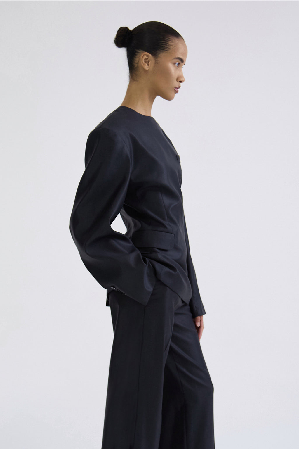 "Meteorite" convertible trousers made of silk and wool